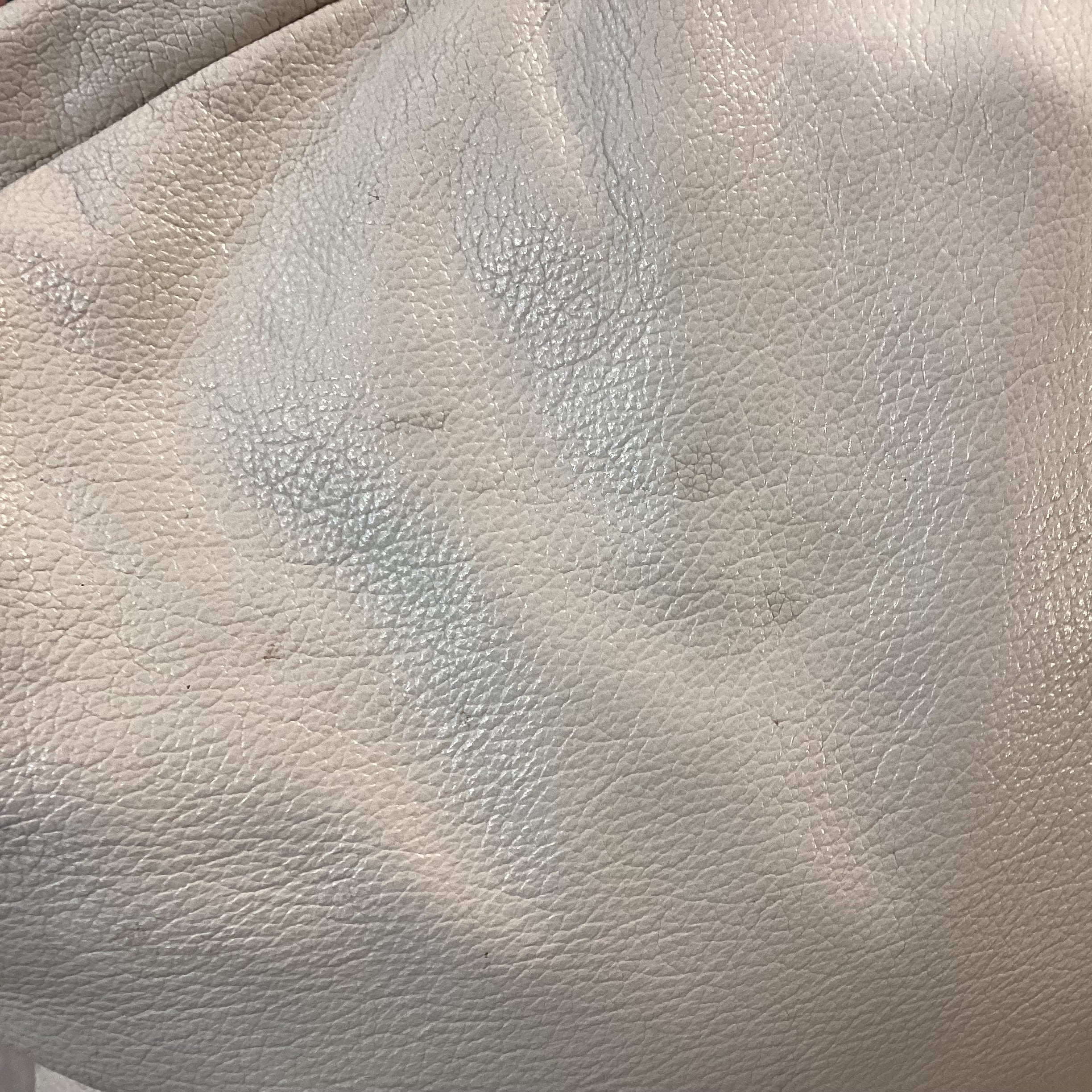 Beige Leather Loveseat Sofa 61"x 34"x 32"