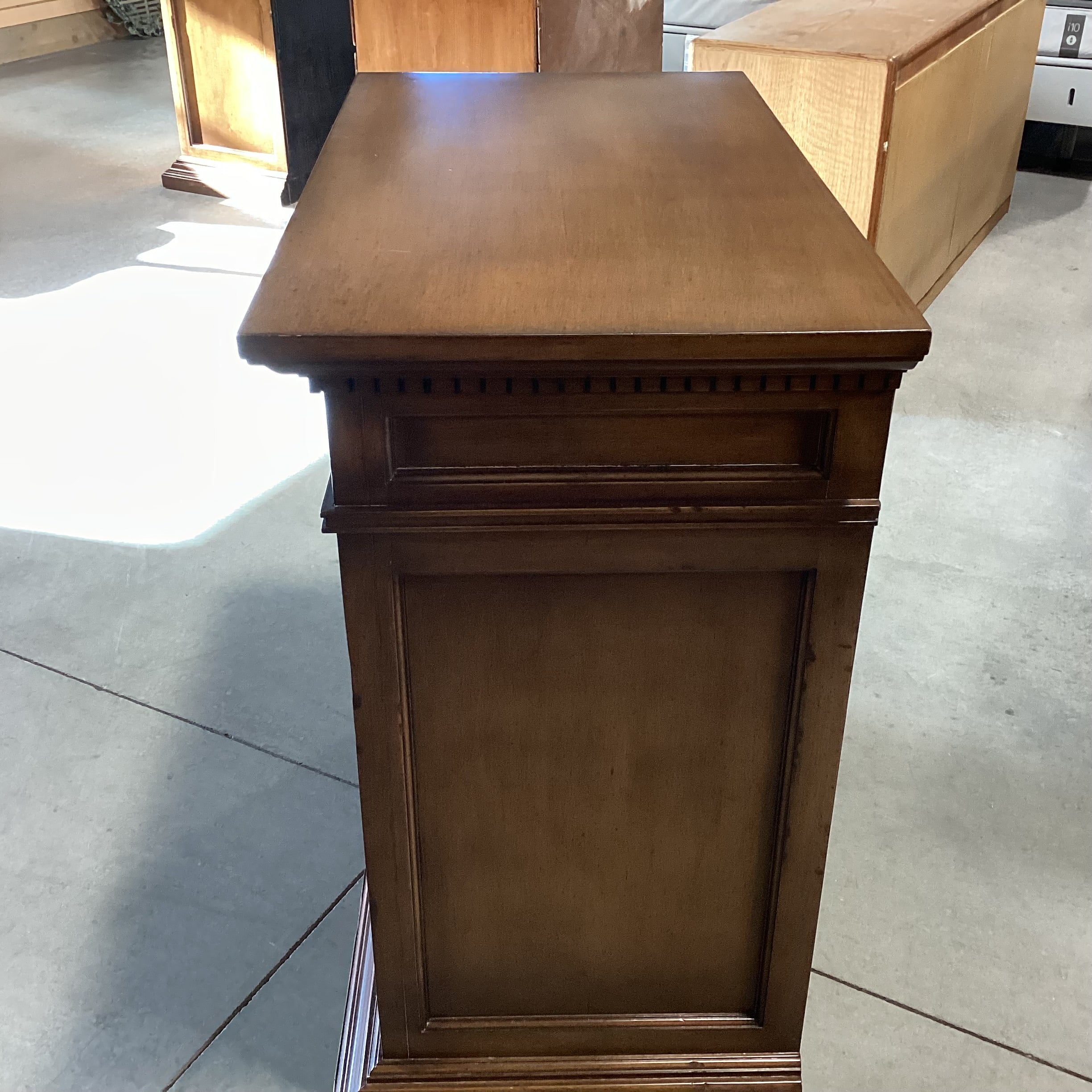 Solid Finished Carved Wood 3 Drawer Chest Nightstand 34"x 19"x 36"