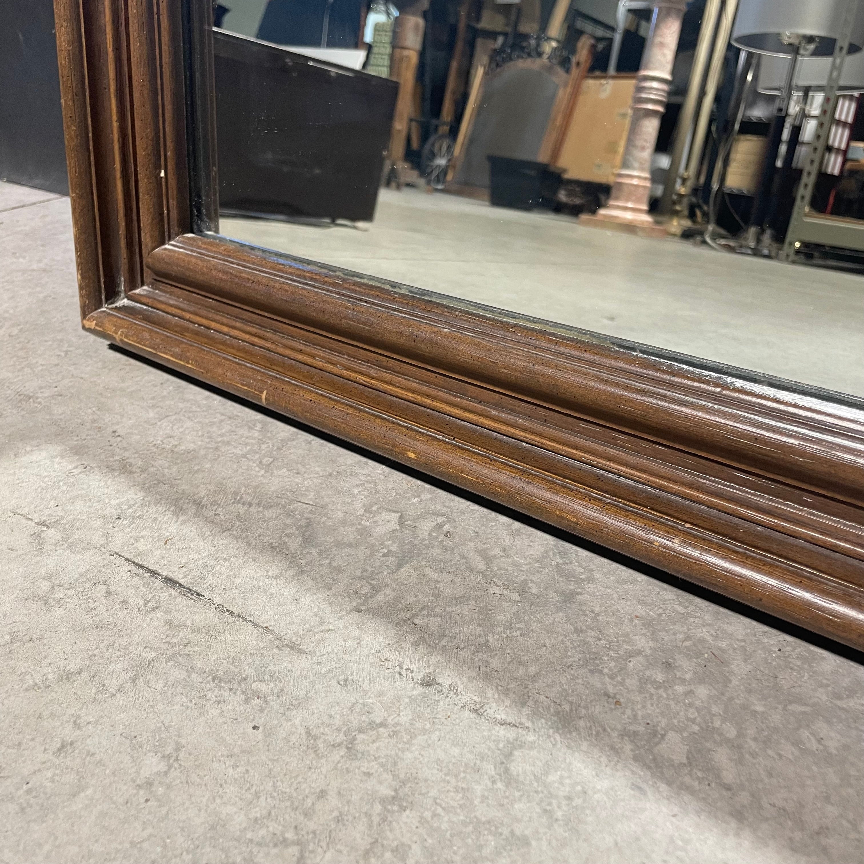 Faux Wood Ornate Framed Wall Mirror 29 3/4" x 55"