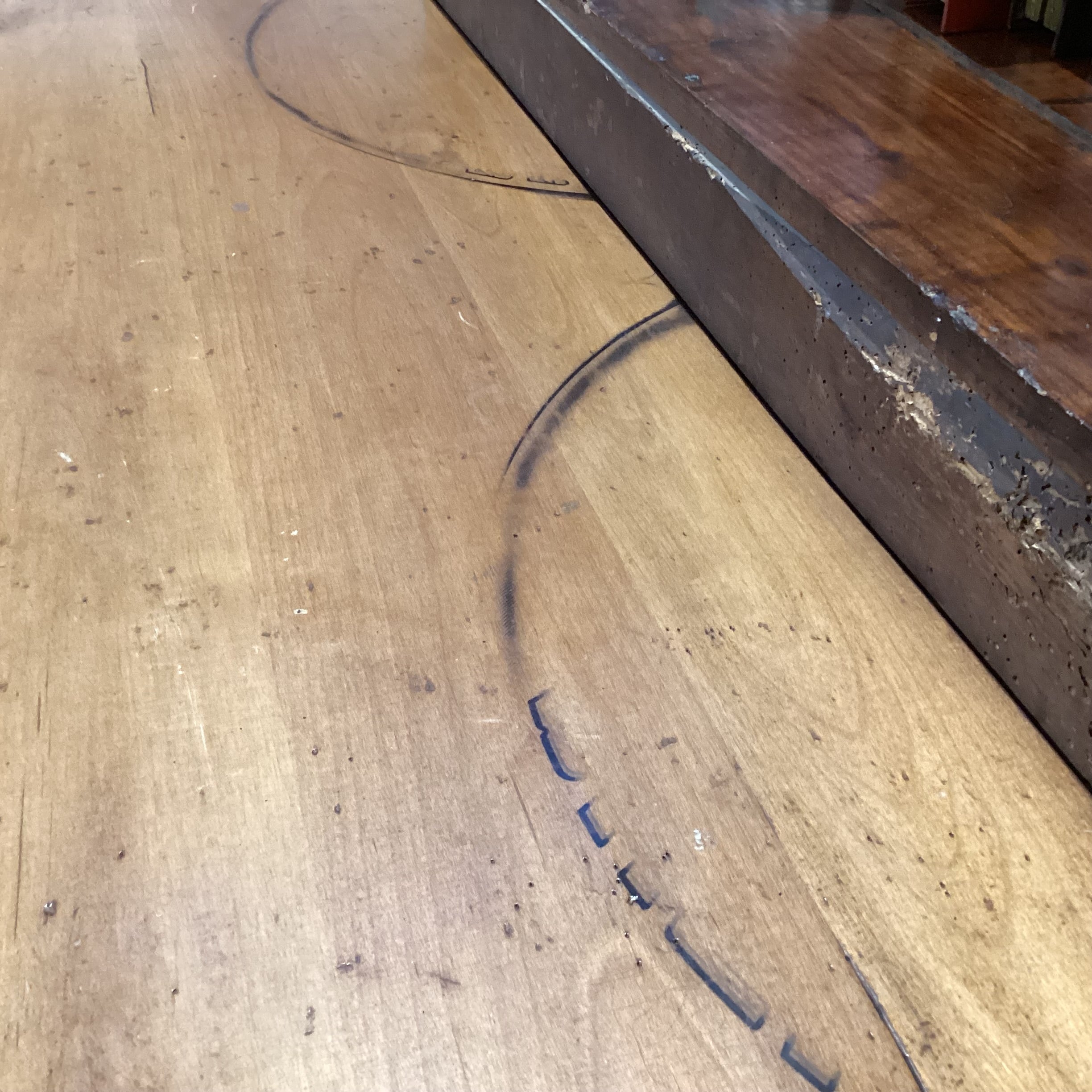 Distressed Finish Carved Panel Details 4 Drawer Sideboard 60"x 22"x 38.5"