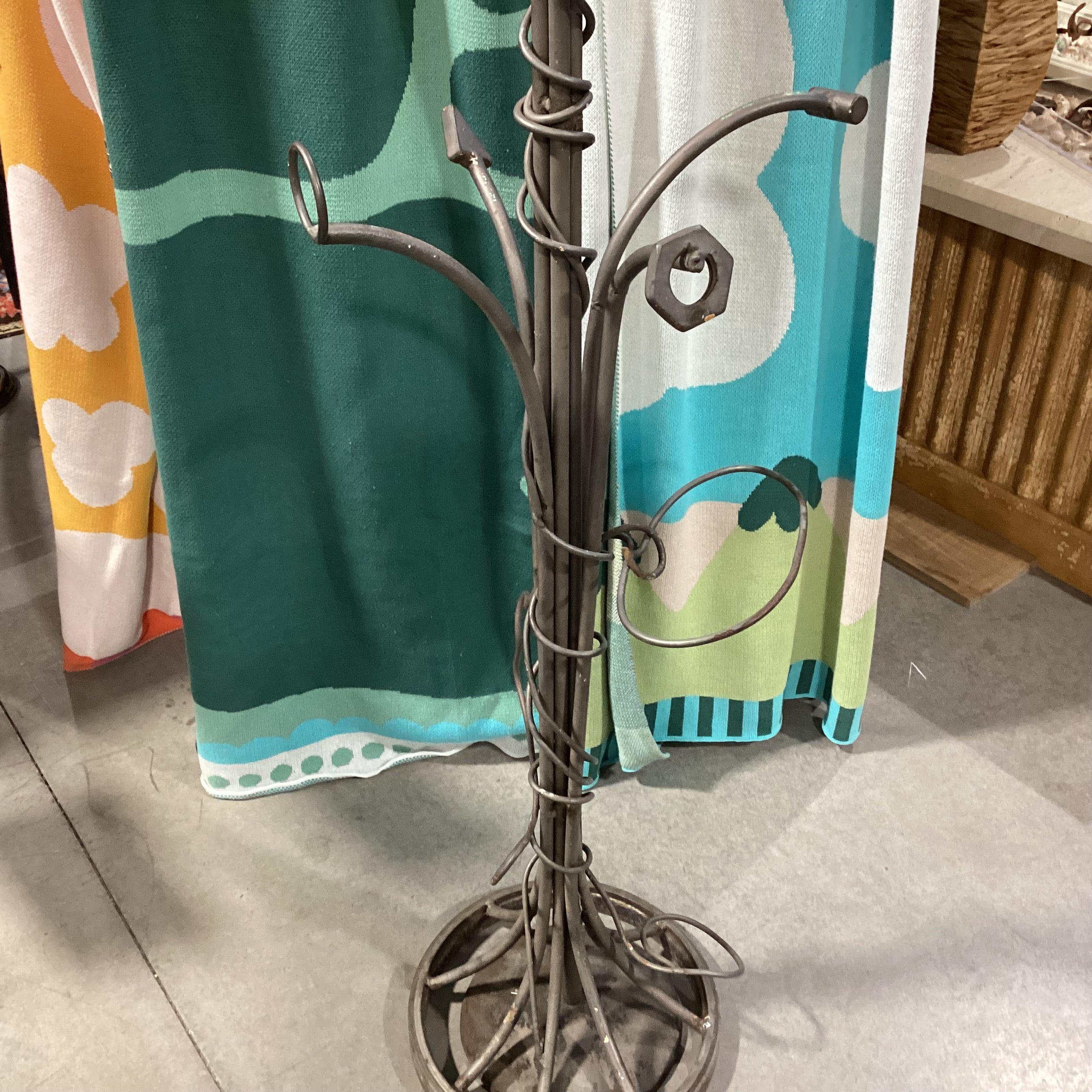 Iron Art Sculpture Coat Rack 43"x 30"x 78"