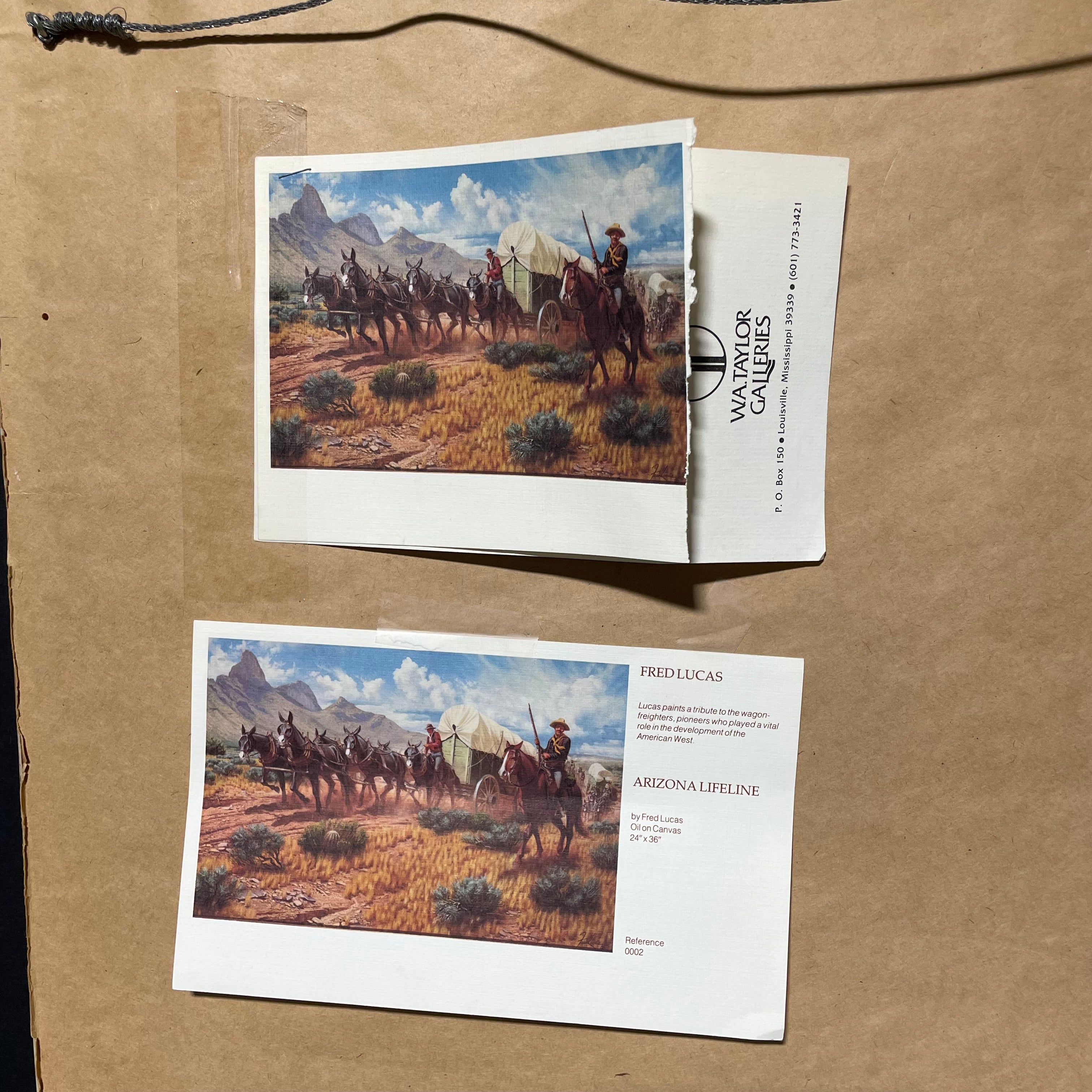 Fred Lucas "Arizona Lifeline" Print In Wooden Frame 43 1/2" x 34"