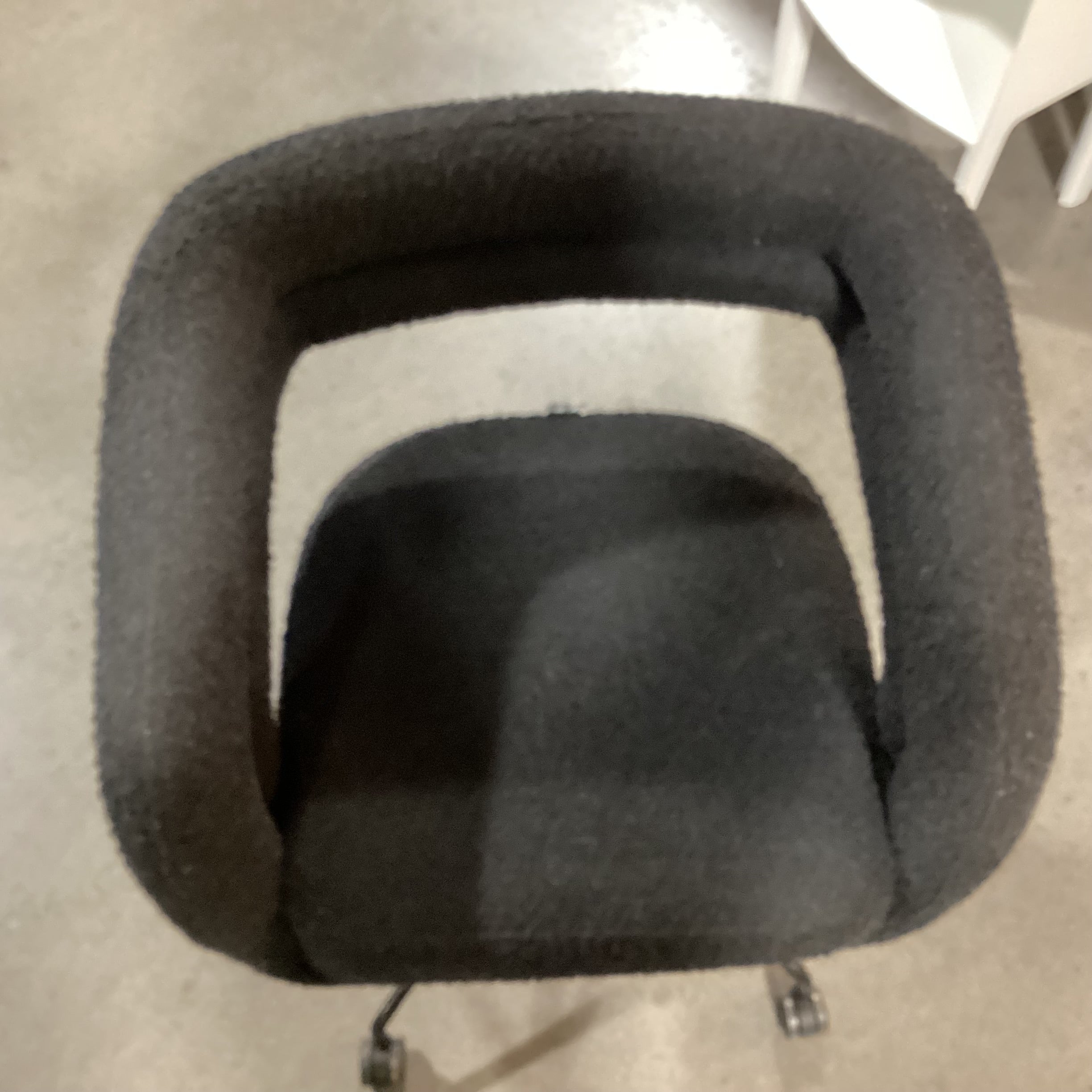 Rove Concepts Black Chatou Boucle Adjustable Office Chair 26"x 23"x 34"