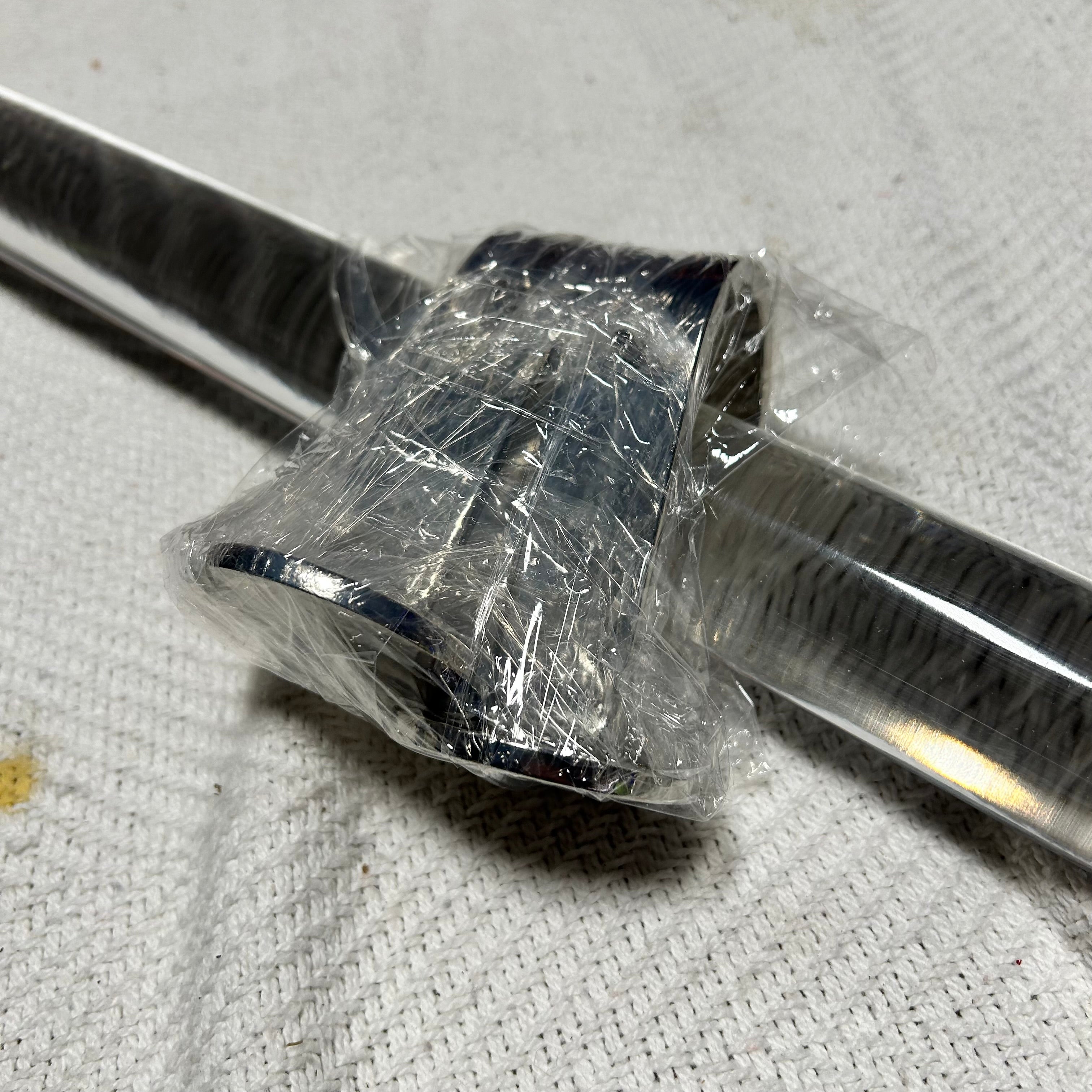 Description: Acrylic Closet Rod With Chrome Hardware 52"