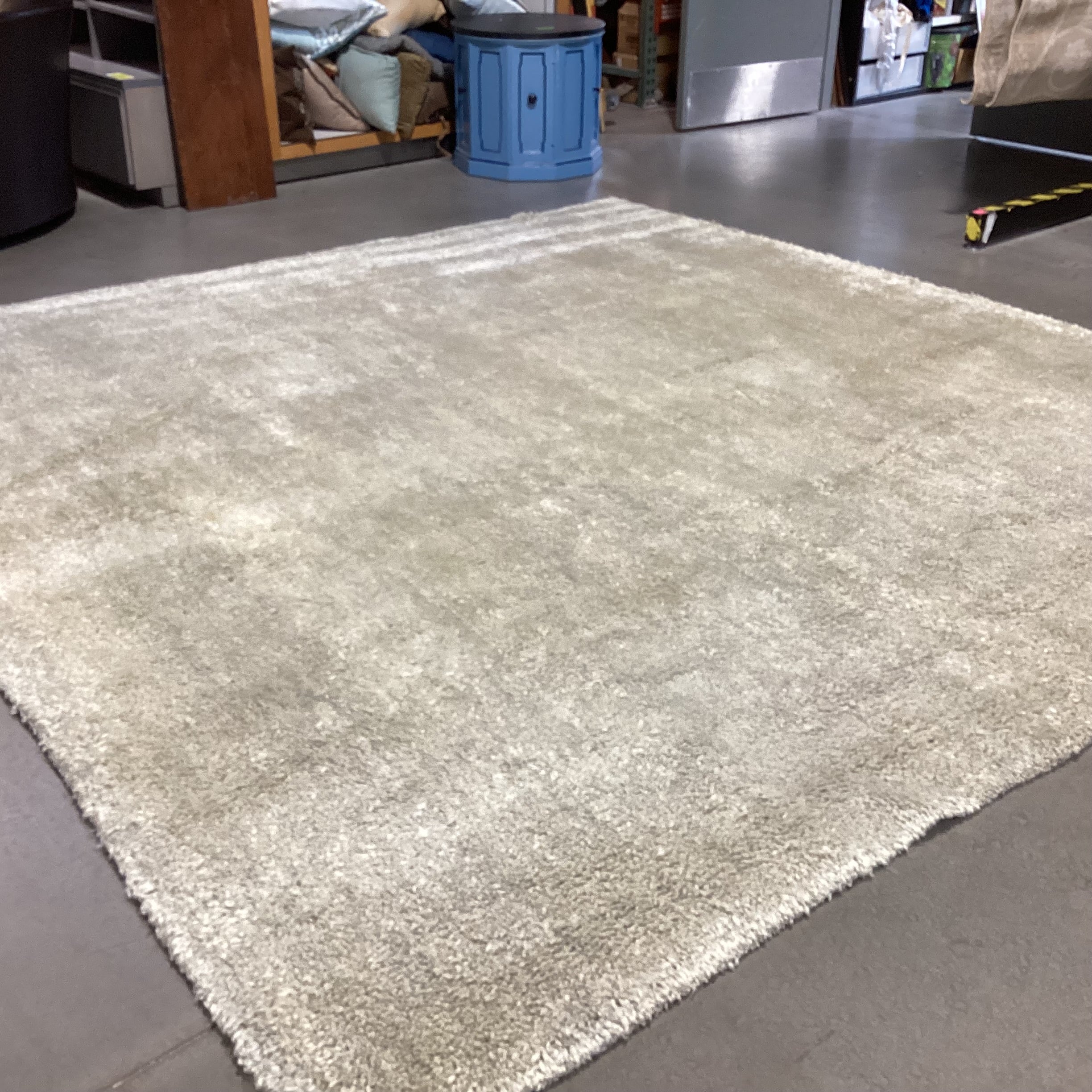 Gold & Grey Woven Wool Rug 10'x 10'4"