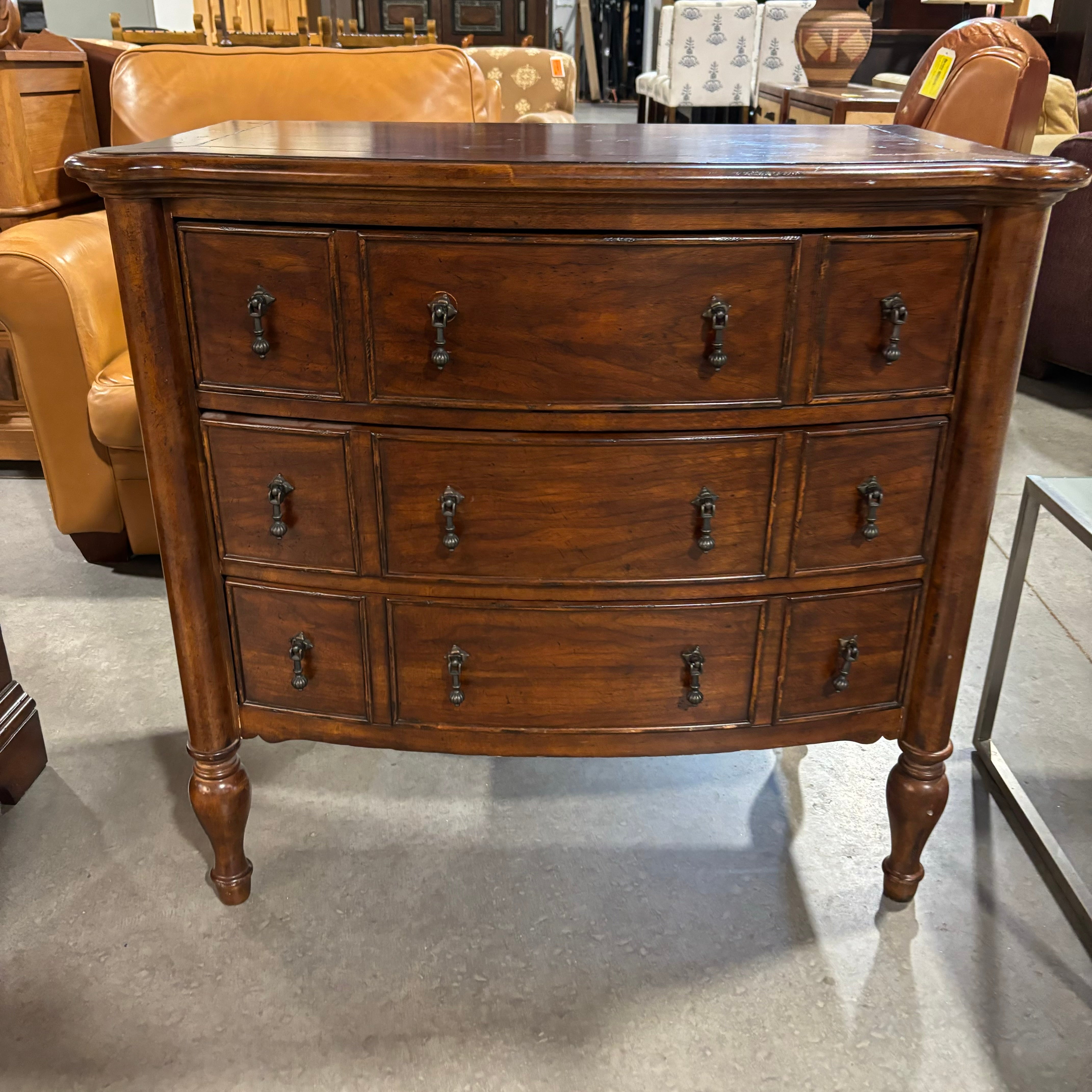 Wrangler Home Dark Finish Wood 3 Drawer Chest 36"x 19.5"x  33"