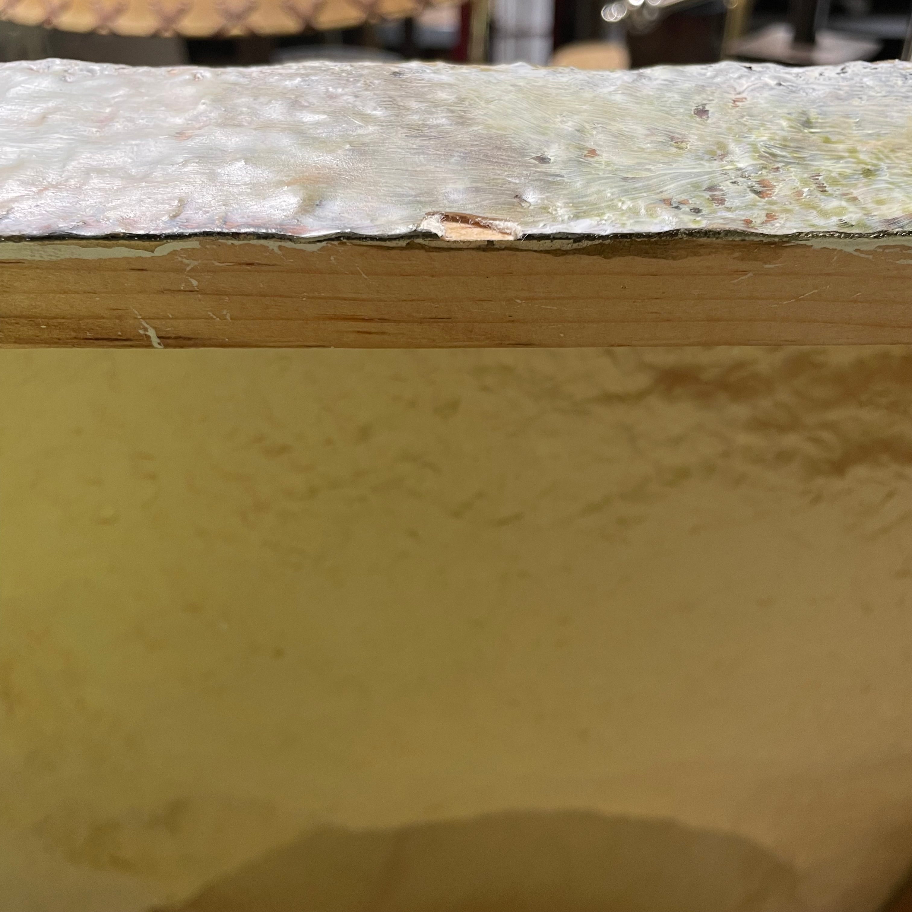 Janusz Obst Signed/ Dated "Another Planet"3D Bas Relief Original 46 1/2" x 66"