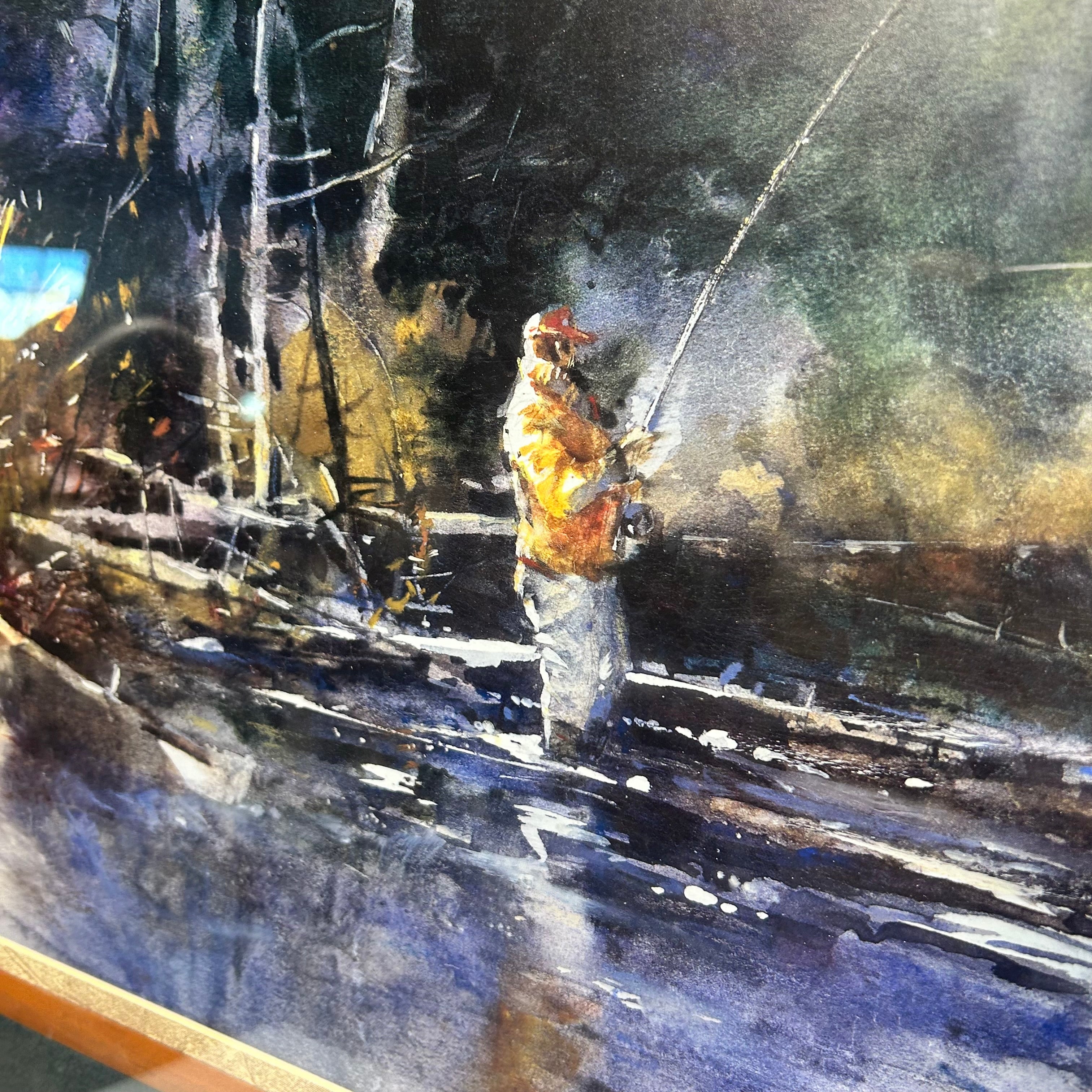 Brent Heighton "Breaking The Surface" Lithograph 46"x 25"