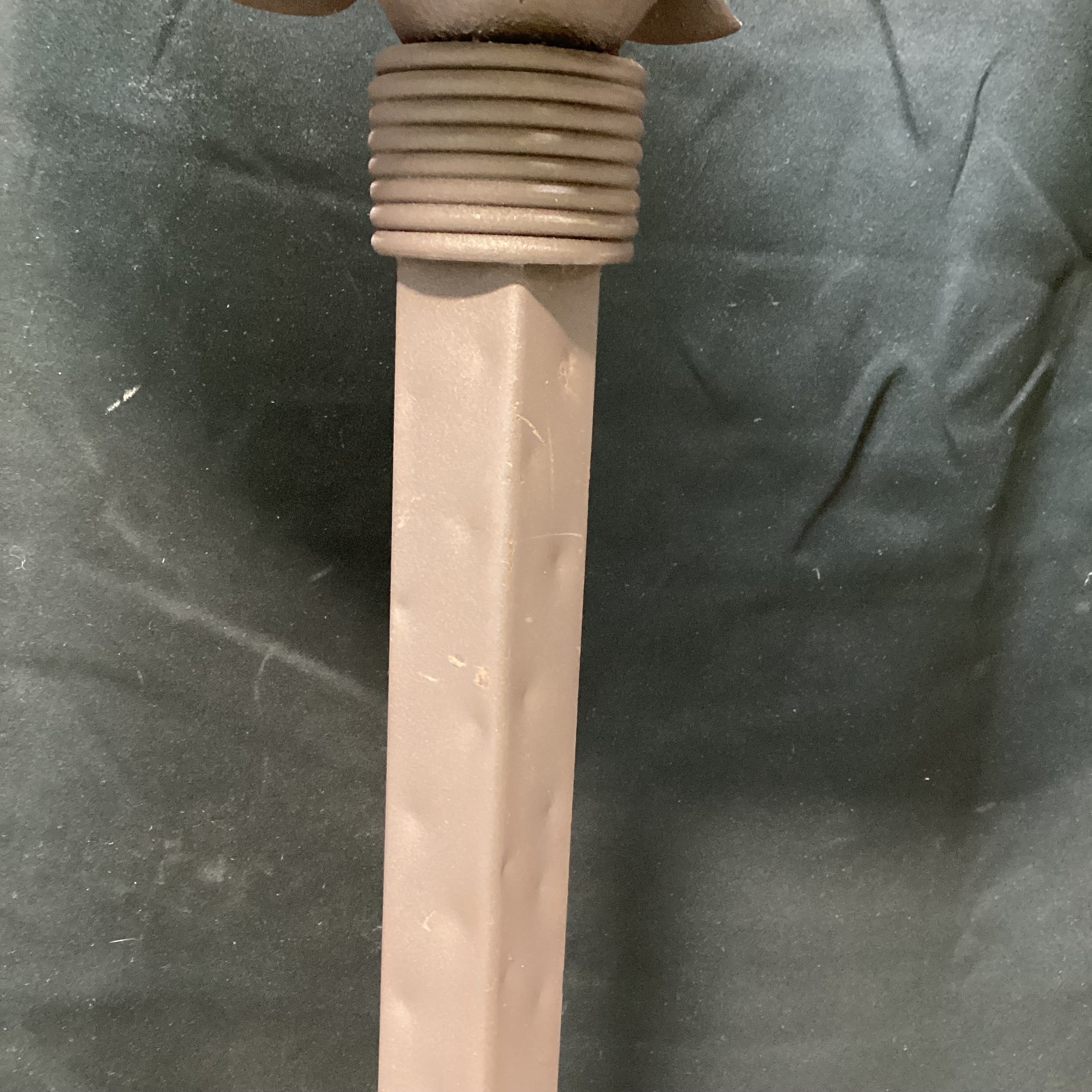 Western Style Metal Floor Lamp With Dripping Candle Detail 16" x 62" x 12"