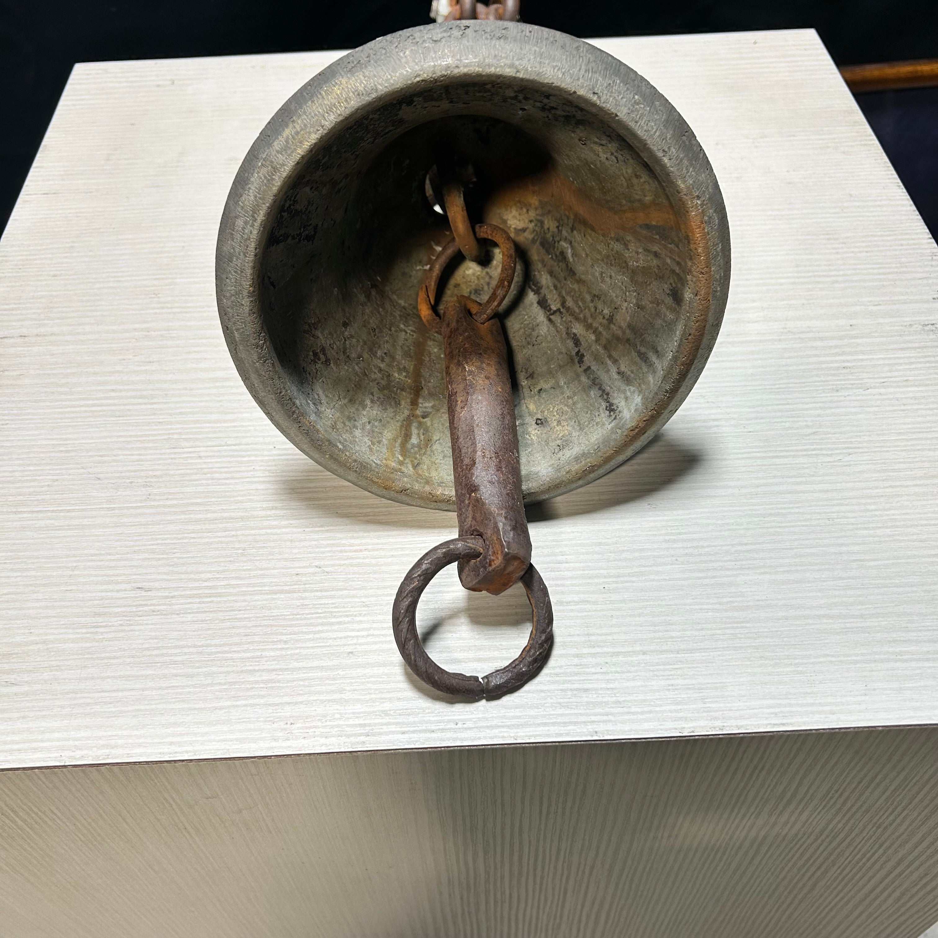 Antique Brass Temple Bell 7.5"x 15"