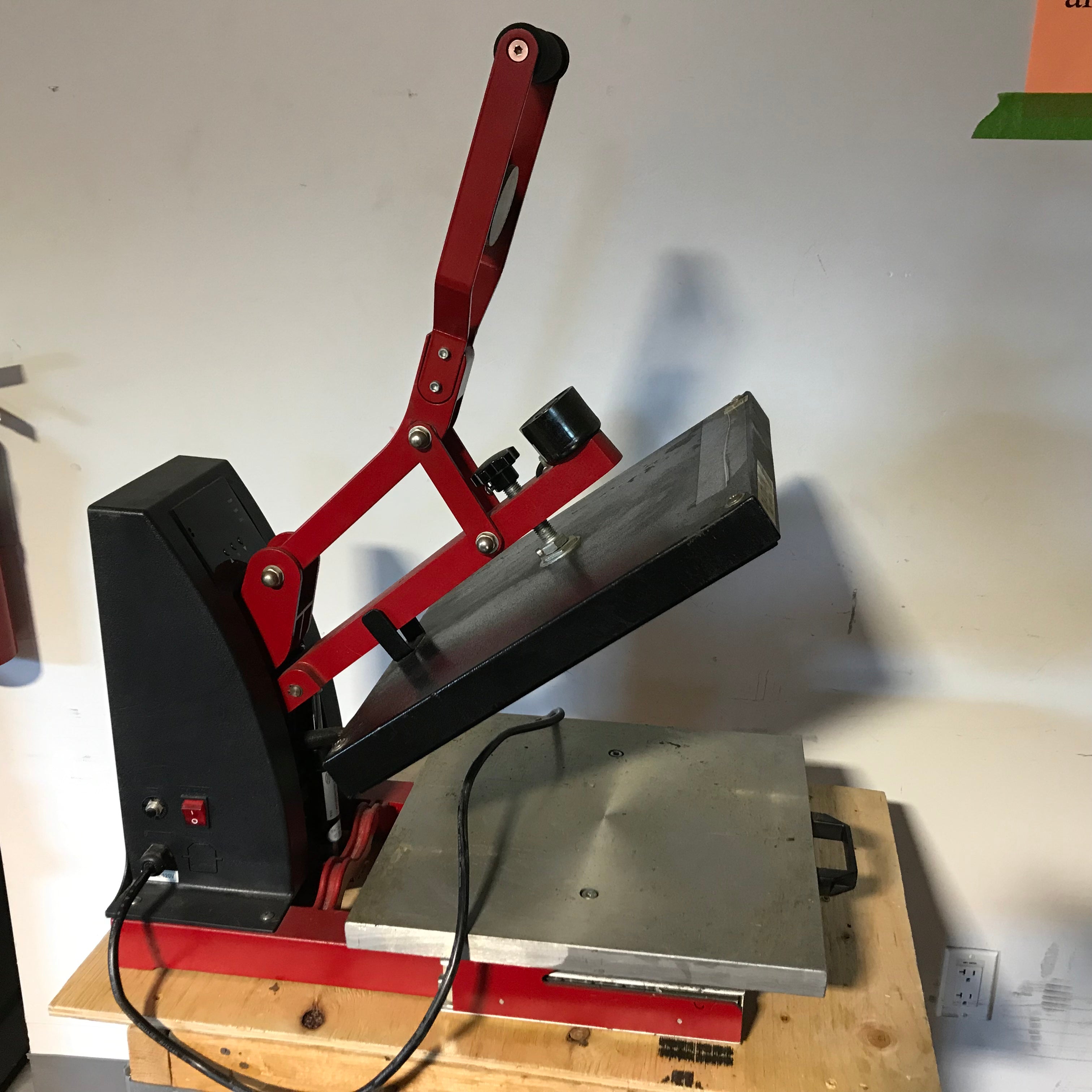 Stahls Red Digital 15"x 15" Clamshell Heat Press