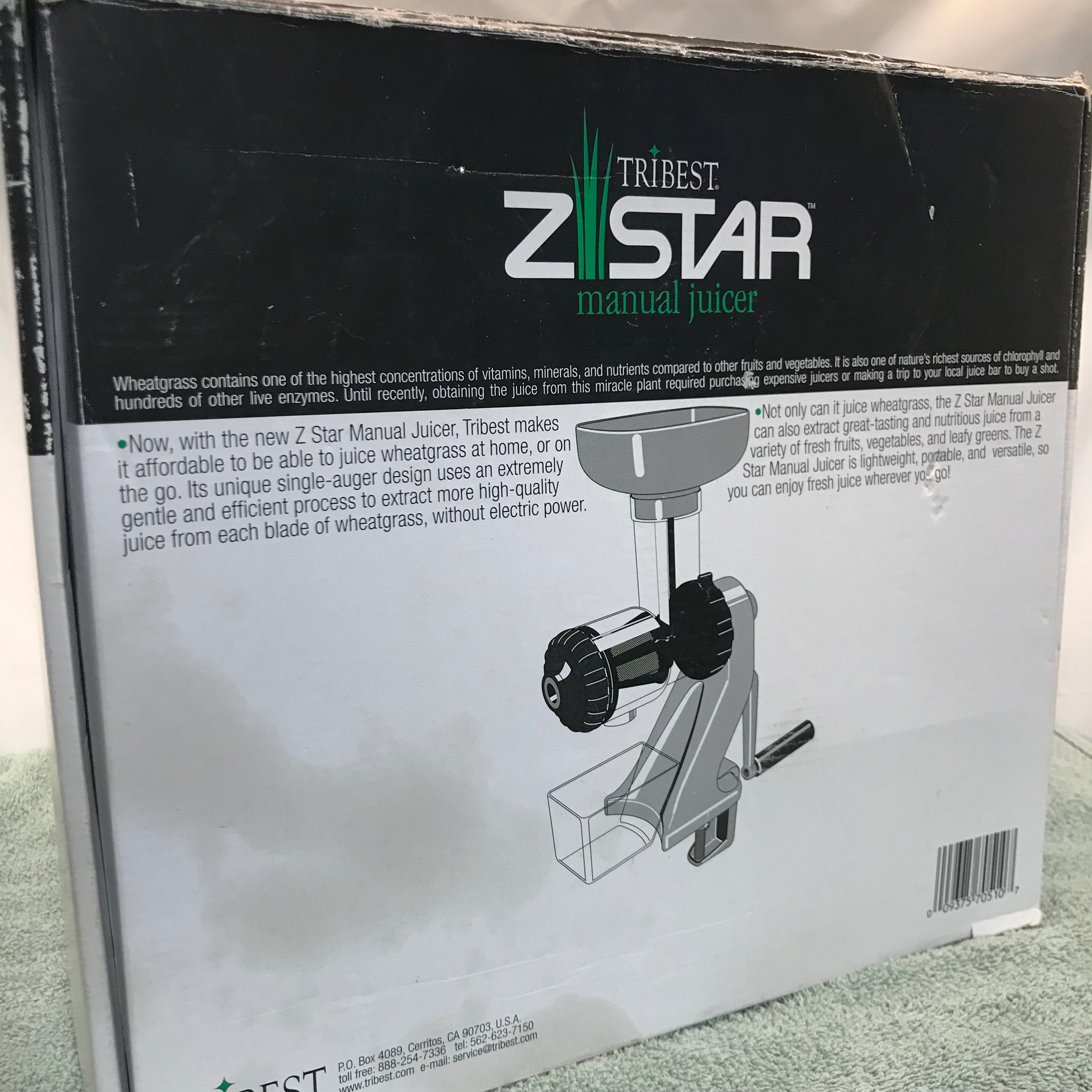 Tribest Zstar Manual Juicer