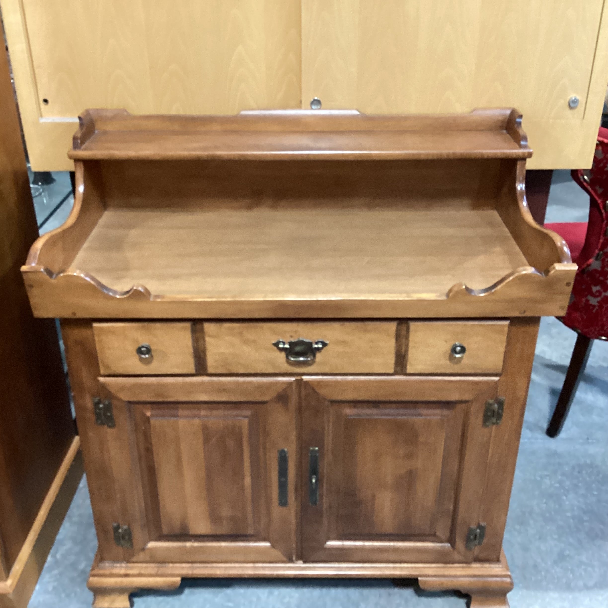 Vintage Young Republic Hard Rock Maple 1 Drawer 2 Door Buffet 37"x 20"x 39"