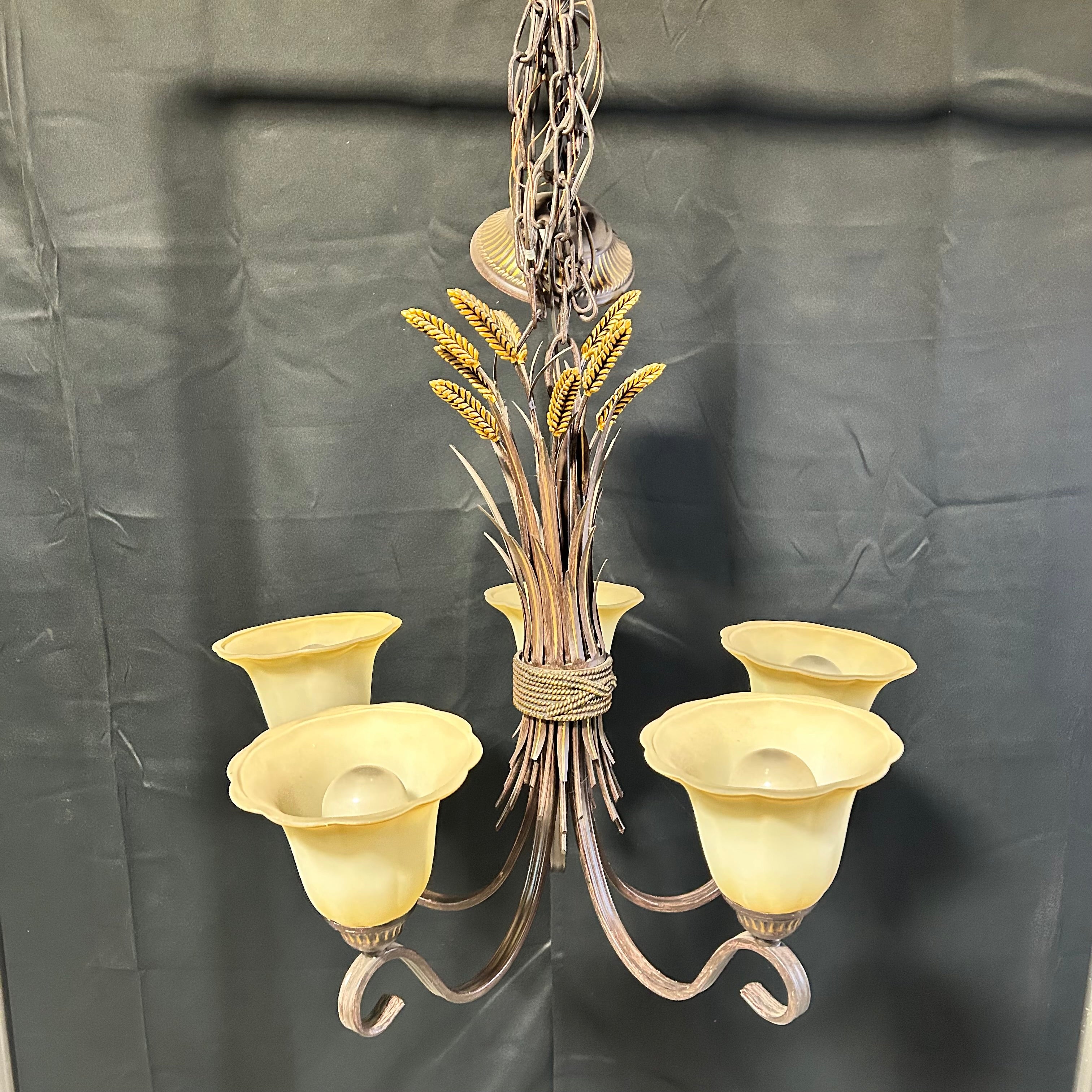 Portfolio Bronze 5 Light Chandelier 26"x 23"