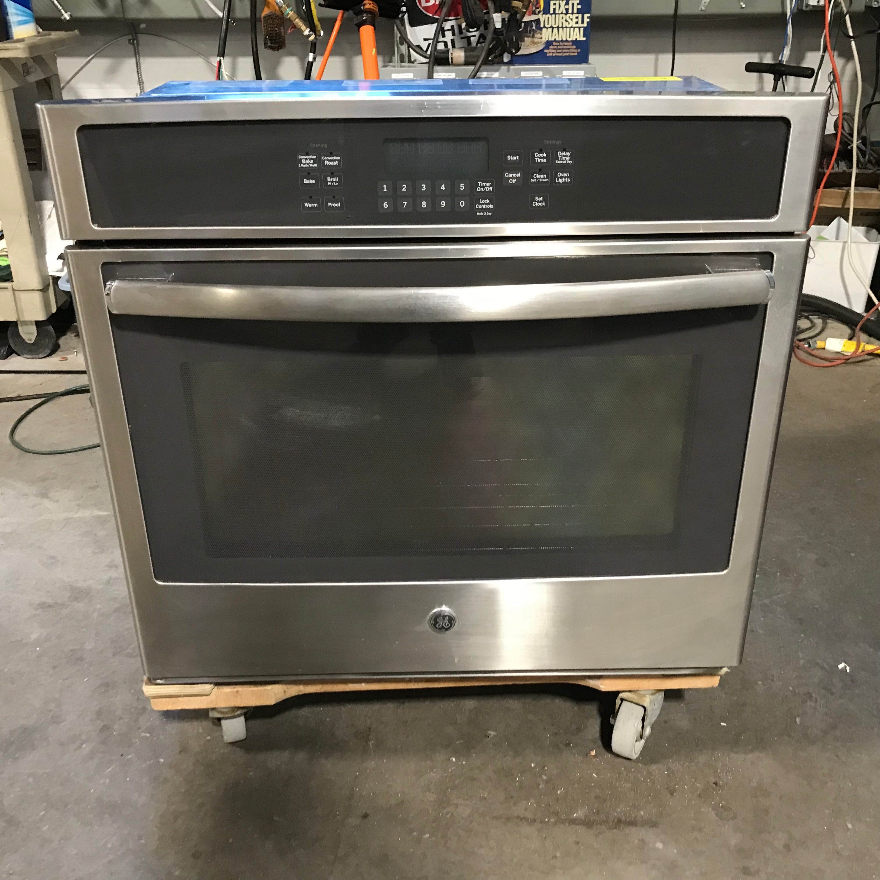 GE 30" Stainless Steel, Glass Door Wall-Oven 30"x 25"x 28"