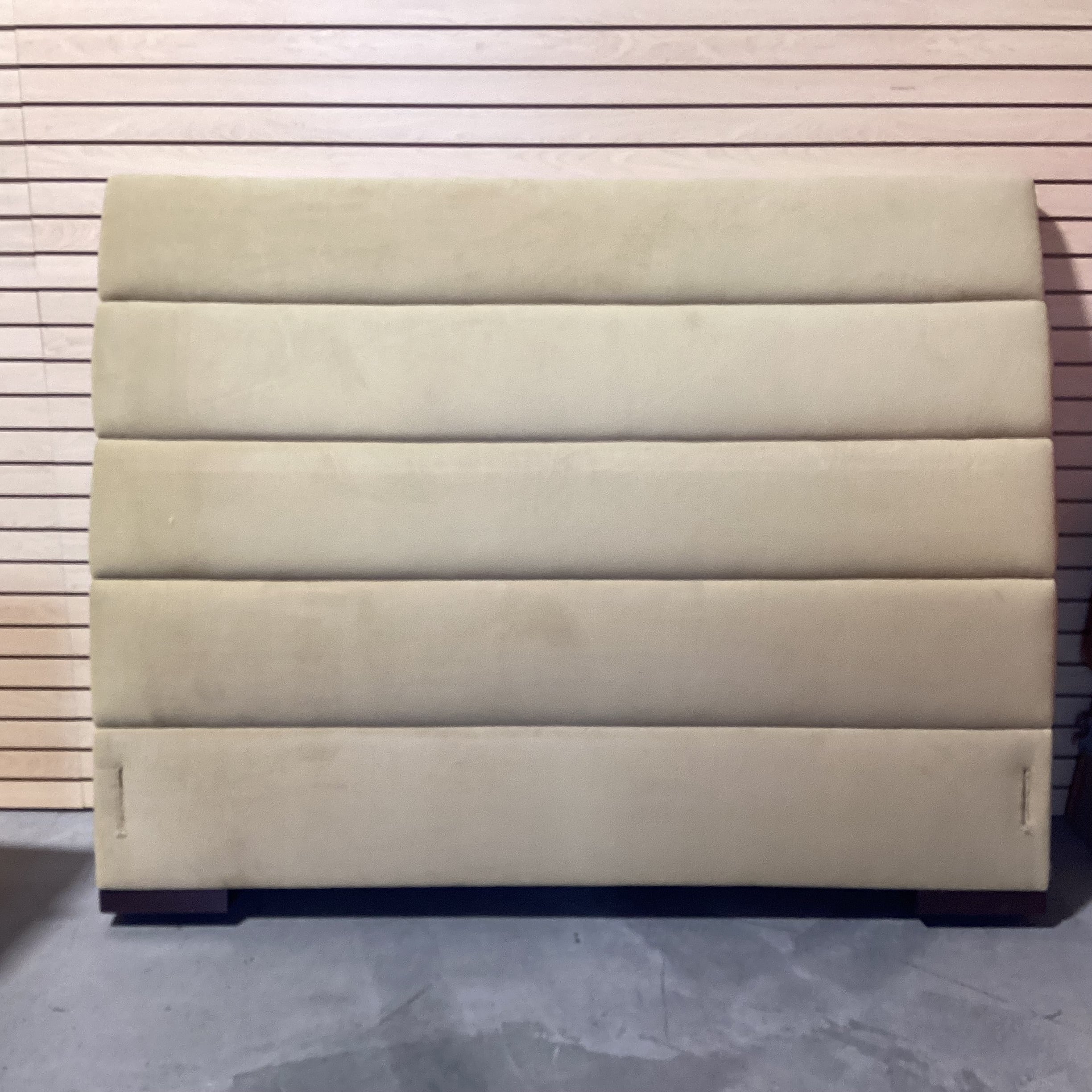 QUEEN or  CAL KING Golden Plush Ribbed Custom Headboard 74"x 61"