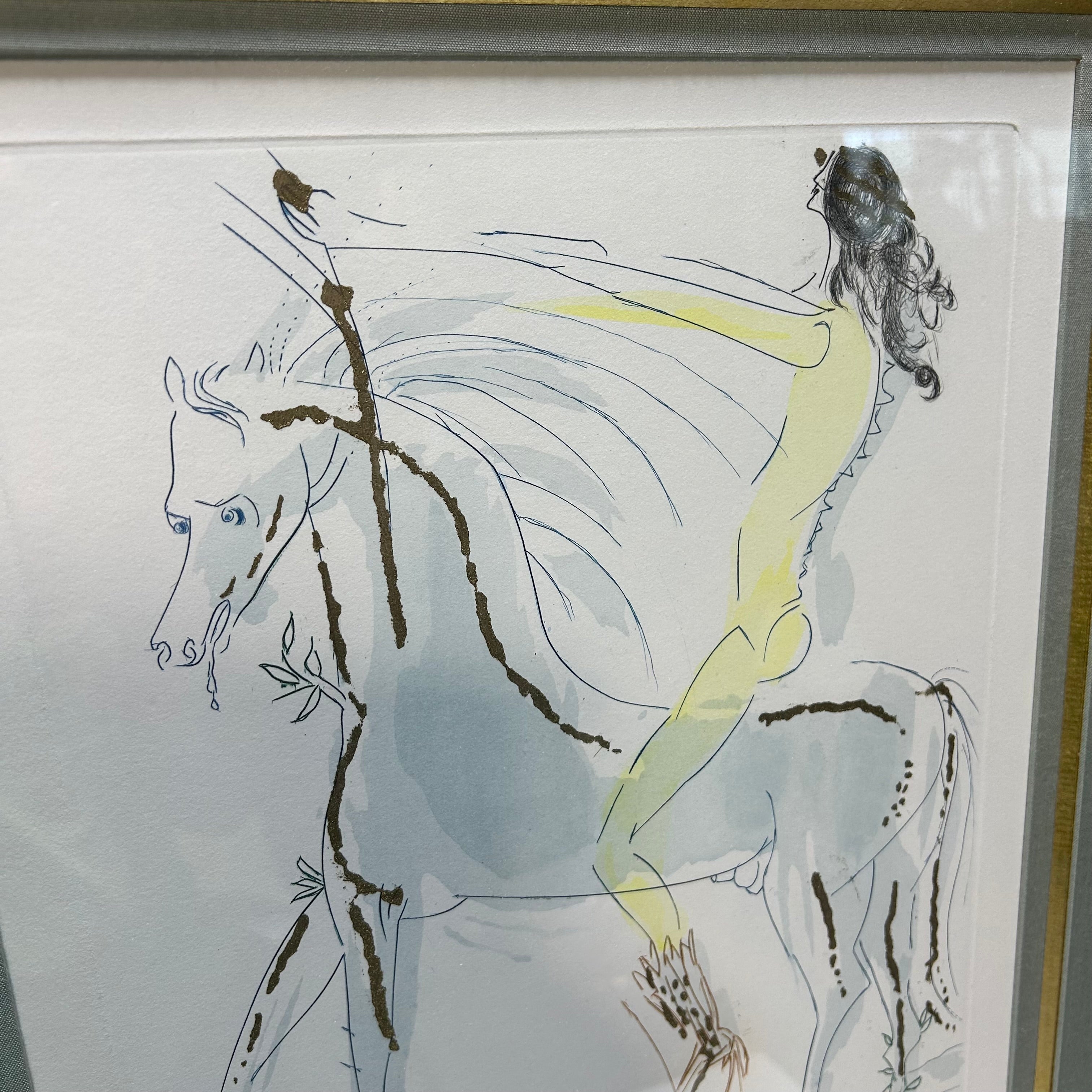 SALVADOR DALI 1971 "THE SONG OF SONGS OF KING SOLOMON" Hand Signed & Numbered 45/250 18.5"x 25"