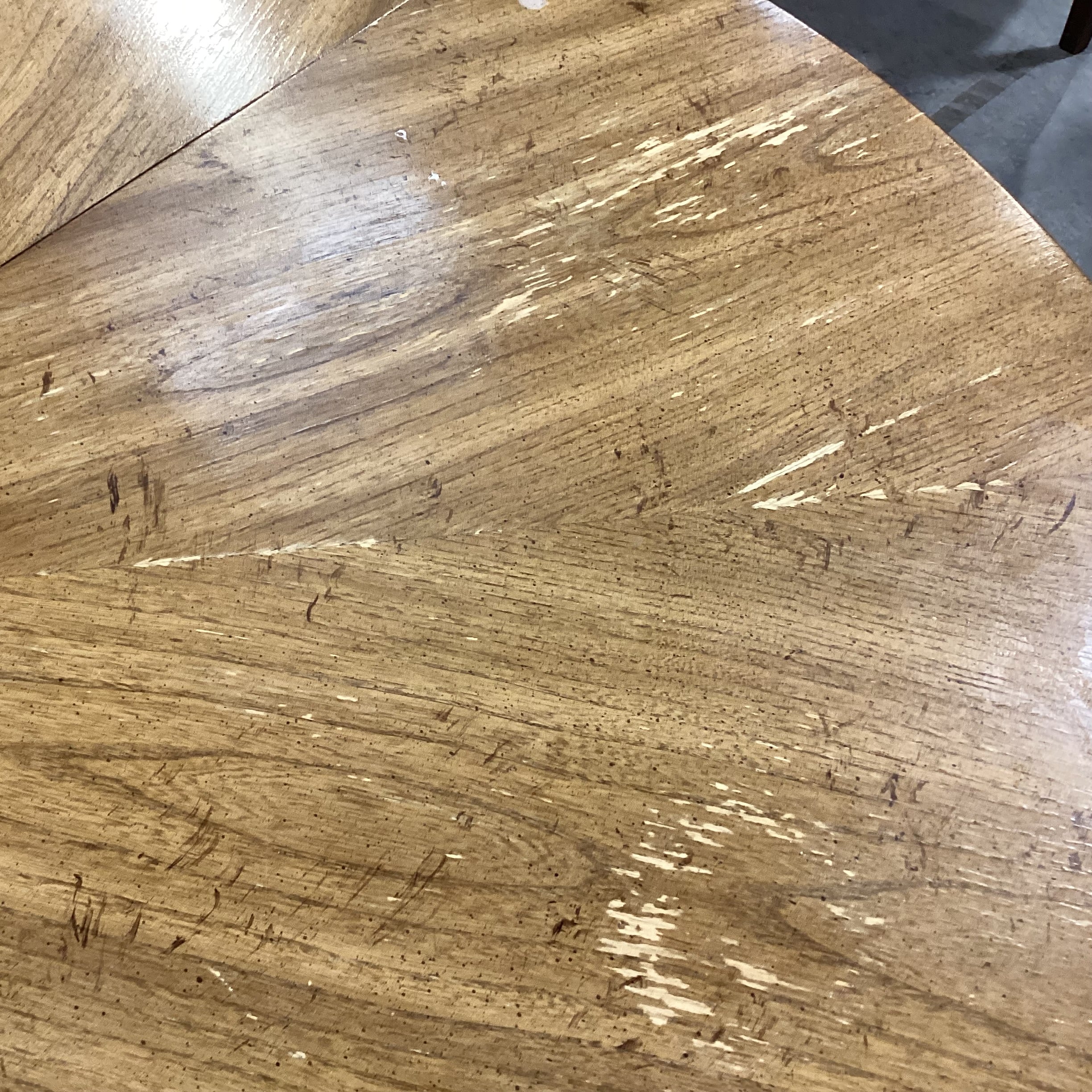 Round Wood & Veneer with Woven Edge Detail Dining Table 48" Diameter x 30"