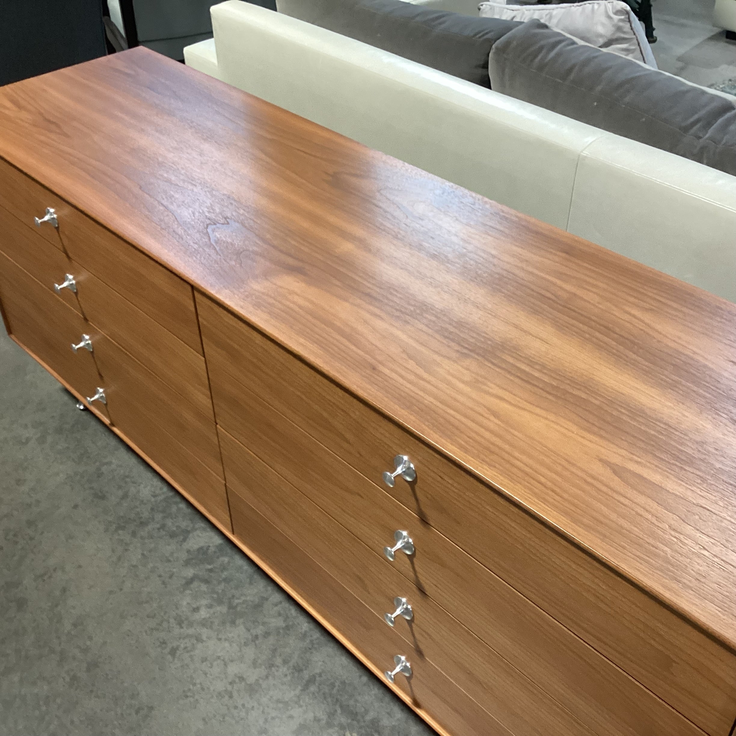 Herman Miller George Nelson Walnut Thin Edge 8 Drawer Dresser 67"x 19"x 29"