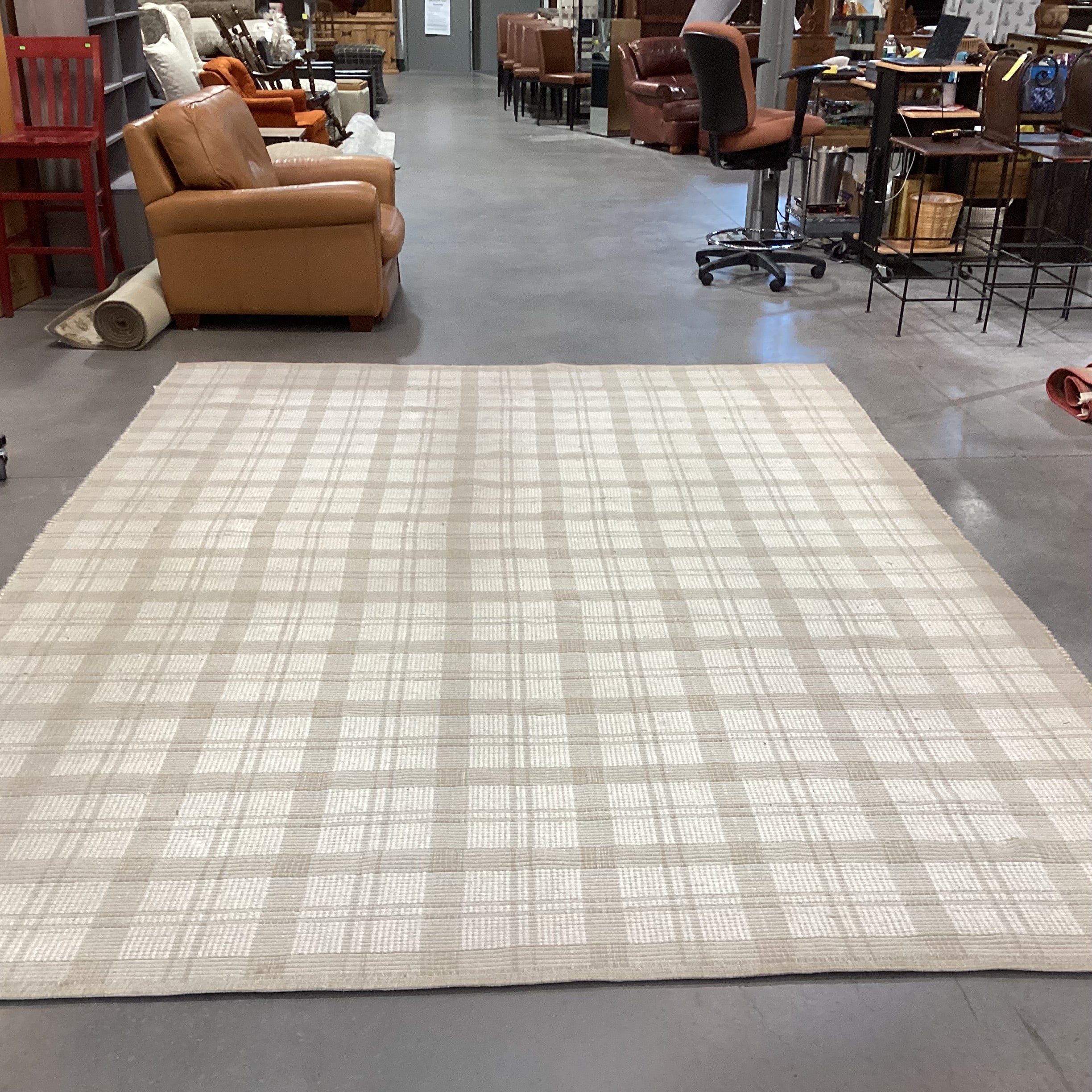 Magnolia Home & Loloi Ryder Beige Ivory  Wool & Cotton Woven Rug 8'6"x 11'6"