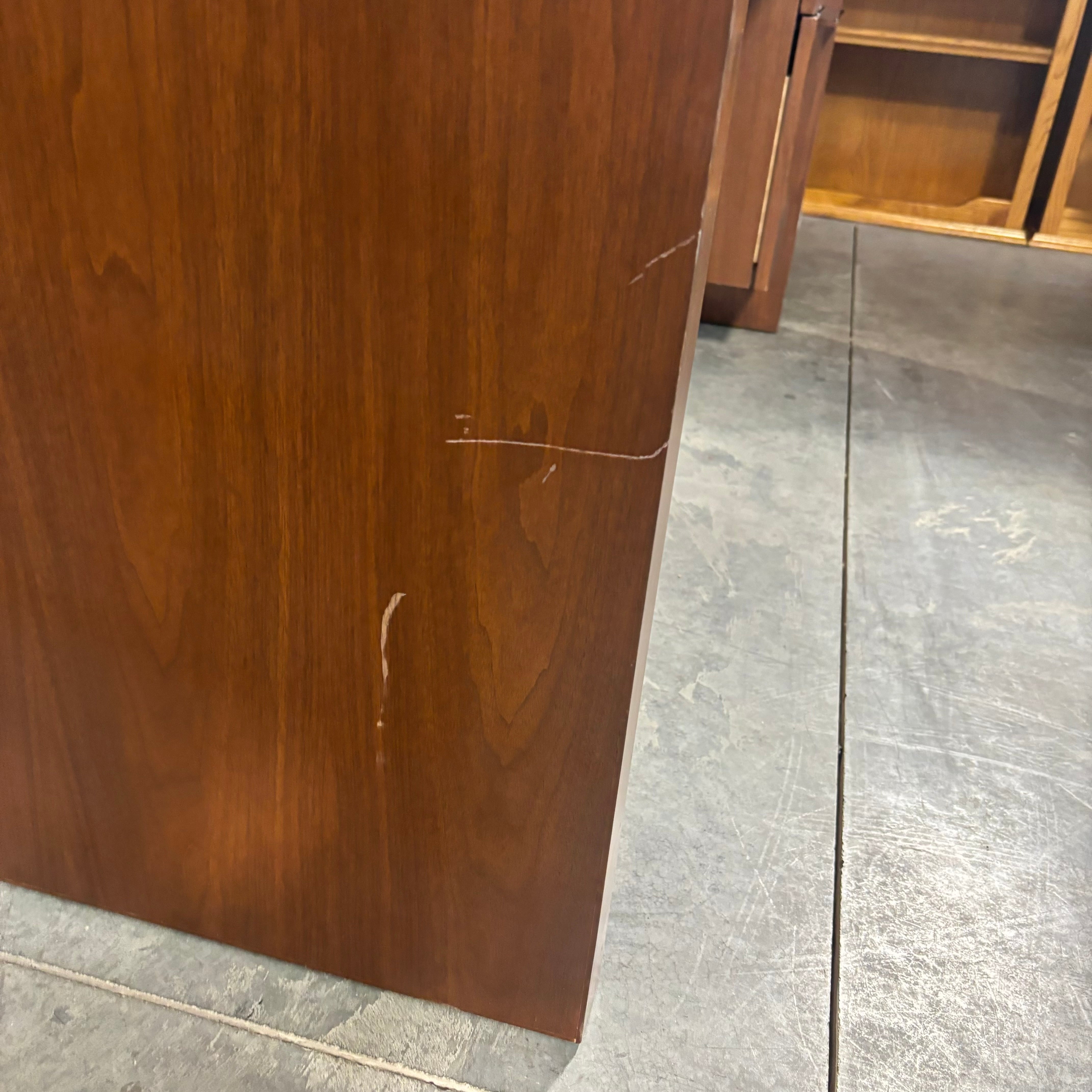 Medium Finish Solid Wood with 2 Soft Close Drawers Desk 60"x 24"x 30"