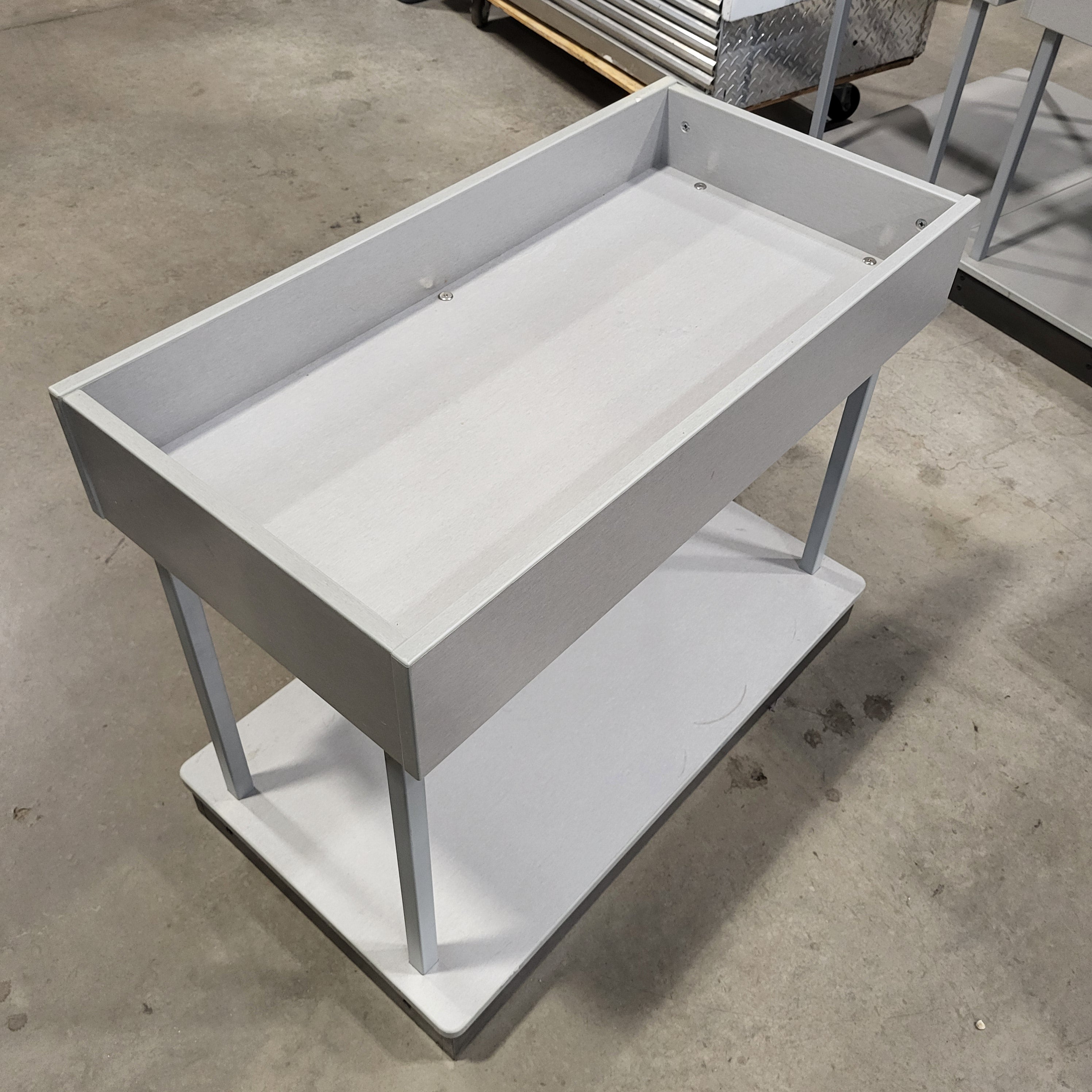 36"x 18"x 30" MDF Grey Tone Display Table