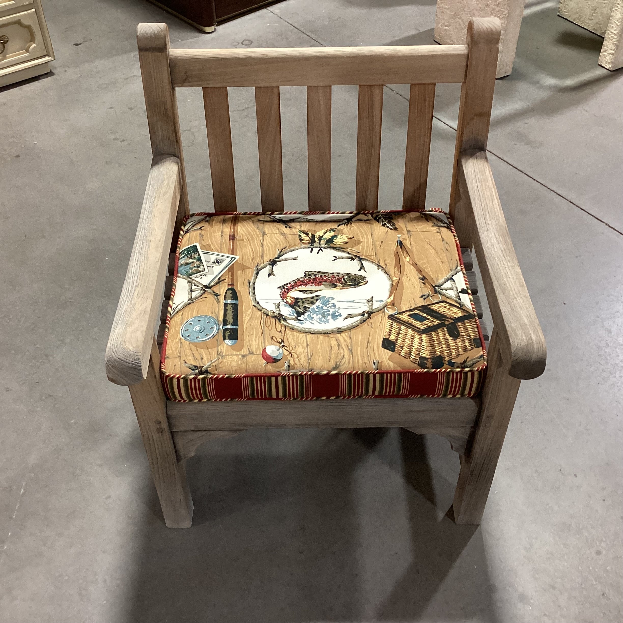 Kingsley Bate Teak with Cushion Chair 27"x 27"x 35"