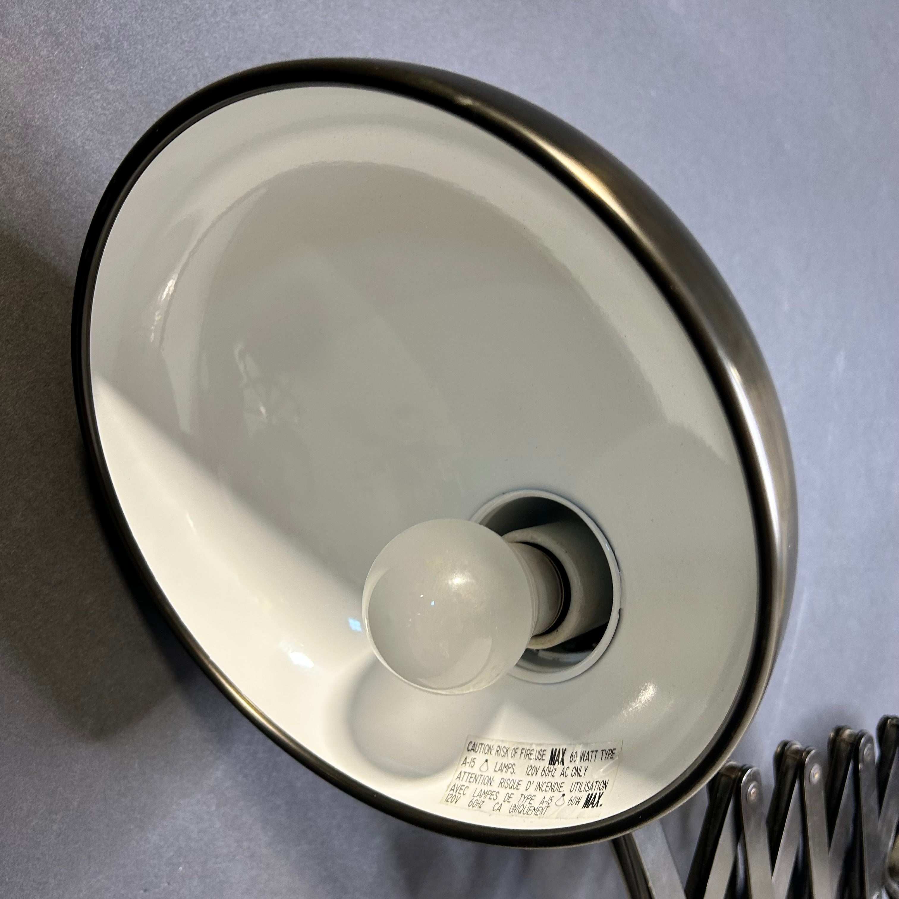 Bruno Wall Swinger Scissor Wall Lamp 8"x 16"x 28"