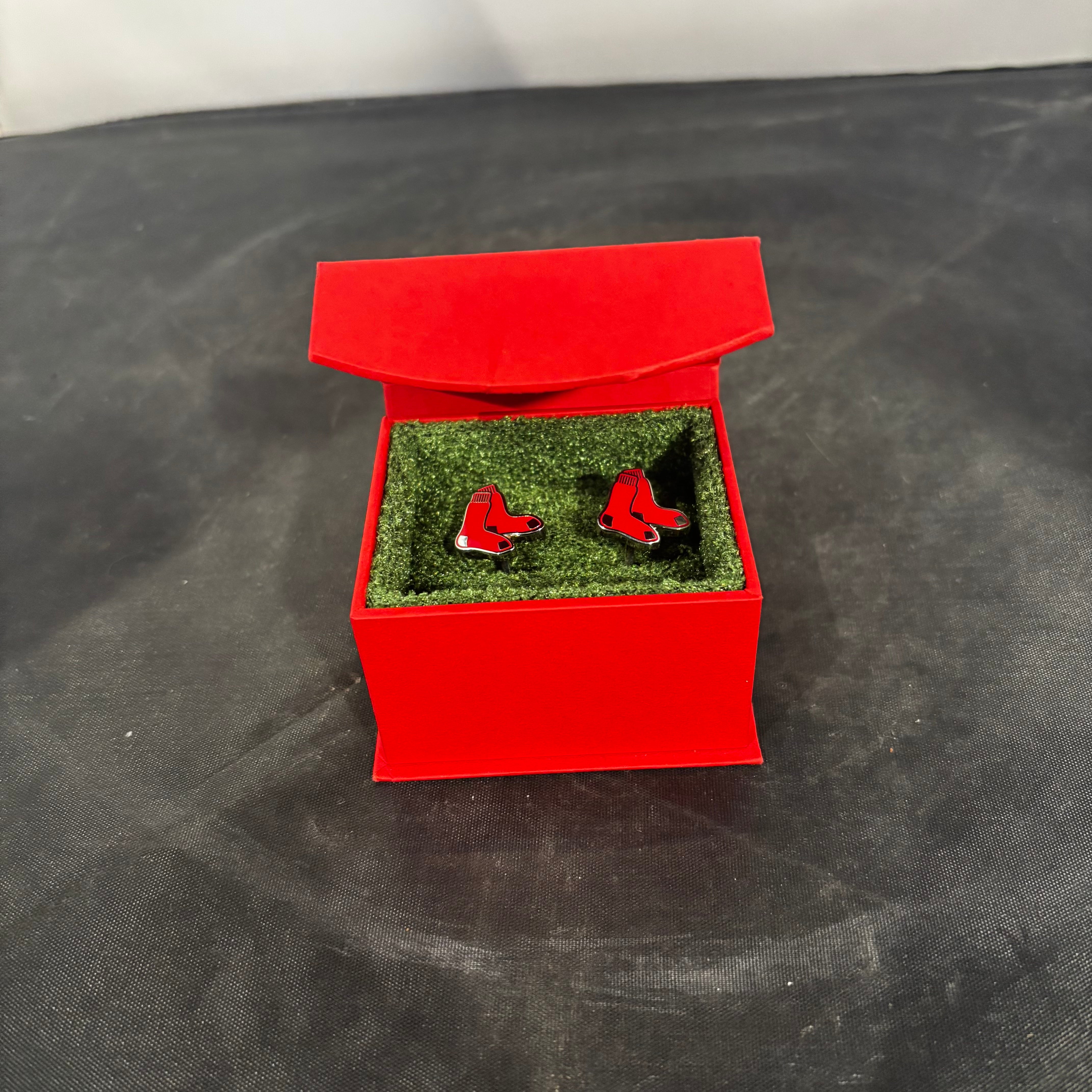 Official MLB Boston Red Sox Cufflinks Original Box