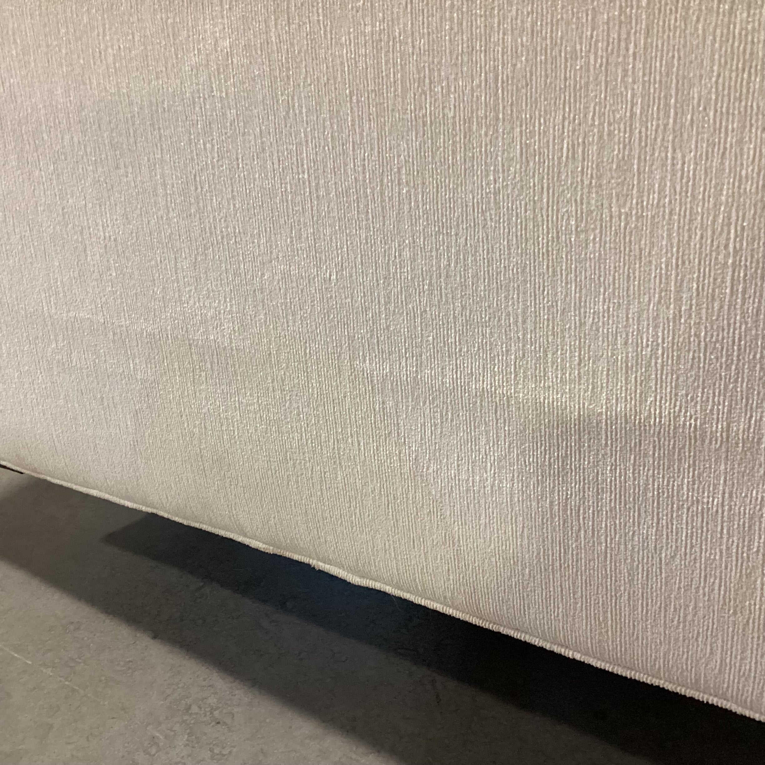 Cream Chenille Woven 4 Piece with Ottoman Sectional 107"x 107"x 41"x 31"