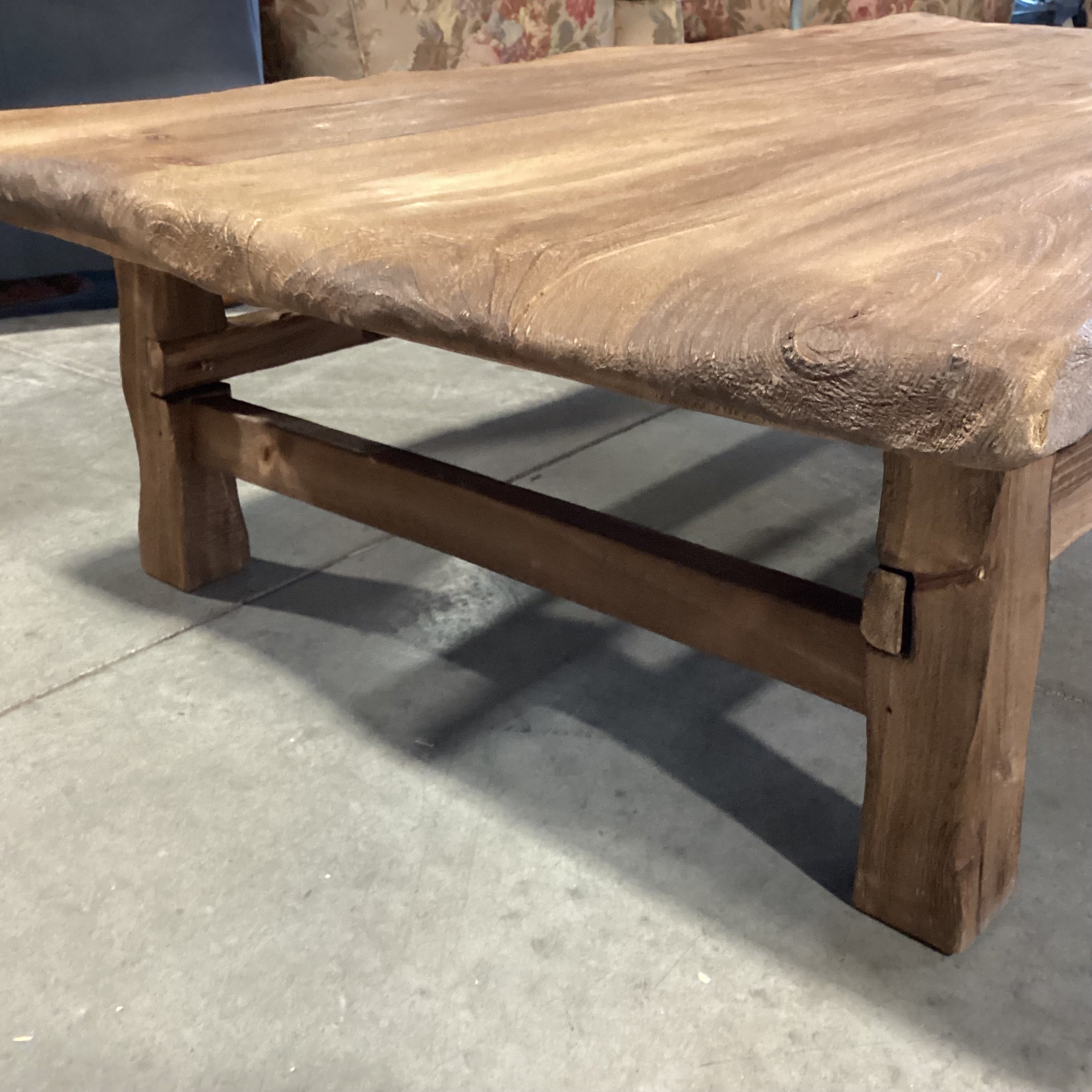 Rustic Wood Coffee Table 55"x 30"x 14"