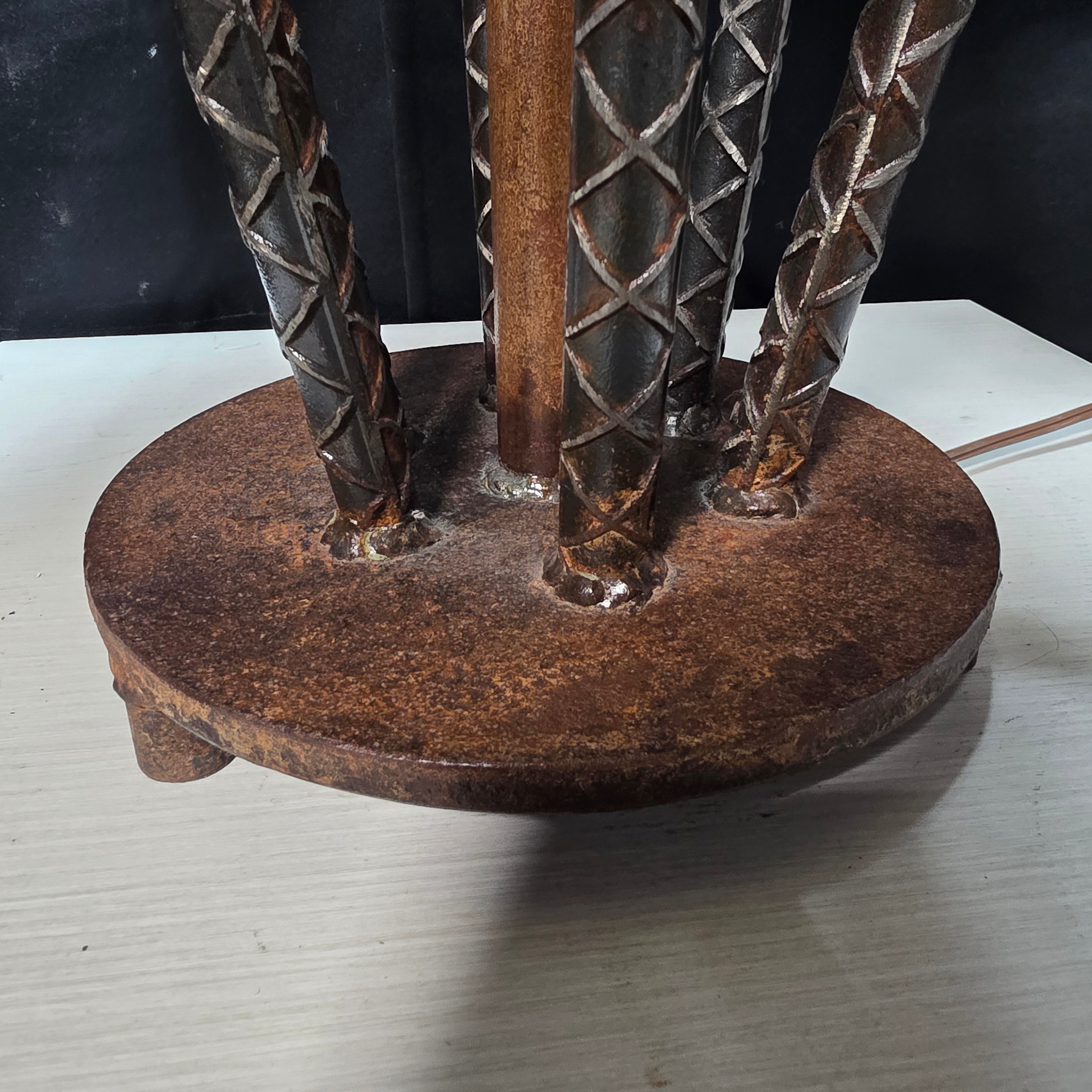 Industrial Rebar Heavy Table Lamp 21"Dx36"