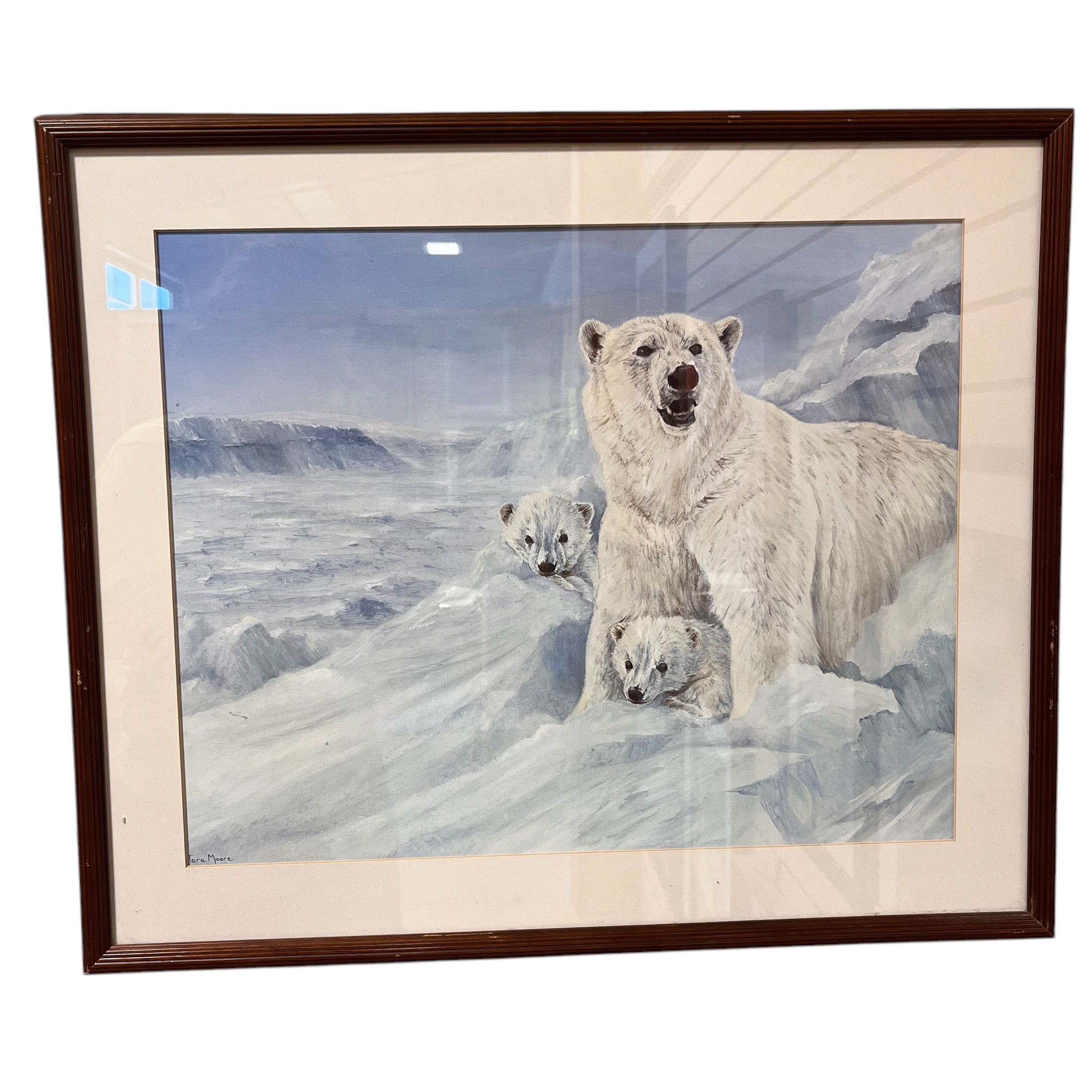 Tara Moore "Arctic Spring" Print on Paper Wall Decor; 25"x 21"