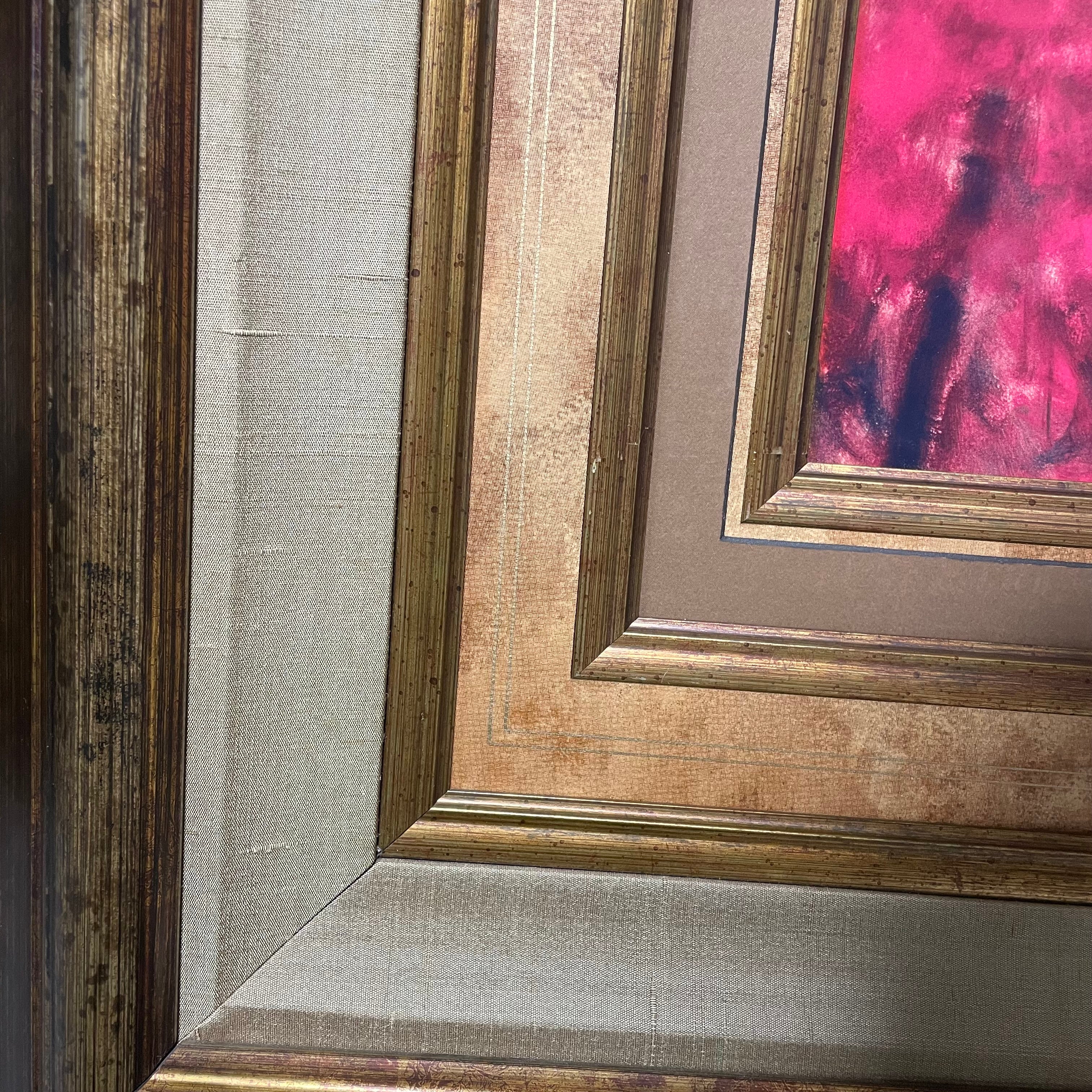 Vicki McMurry "No Boundaries" Print In Large Matted Frame 44 1/2" x 44 1/2"