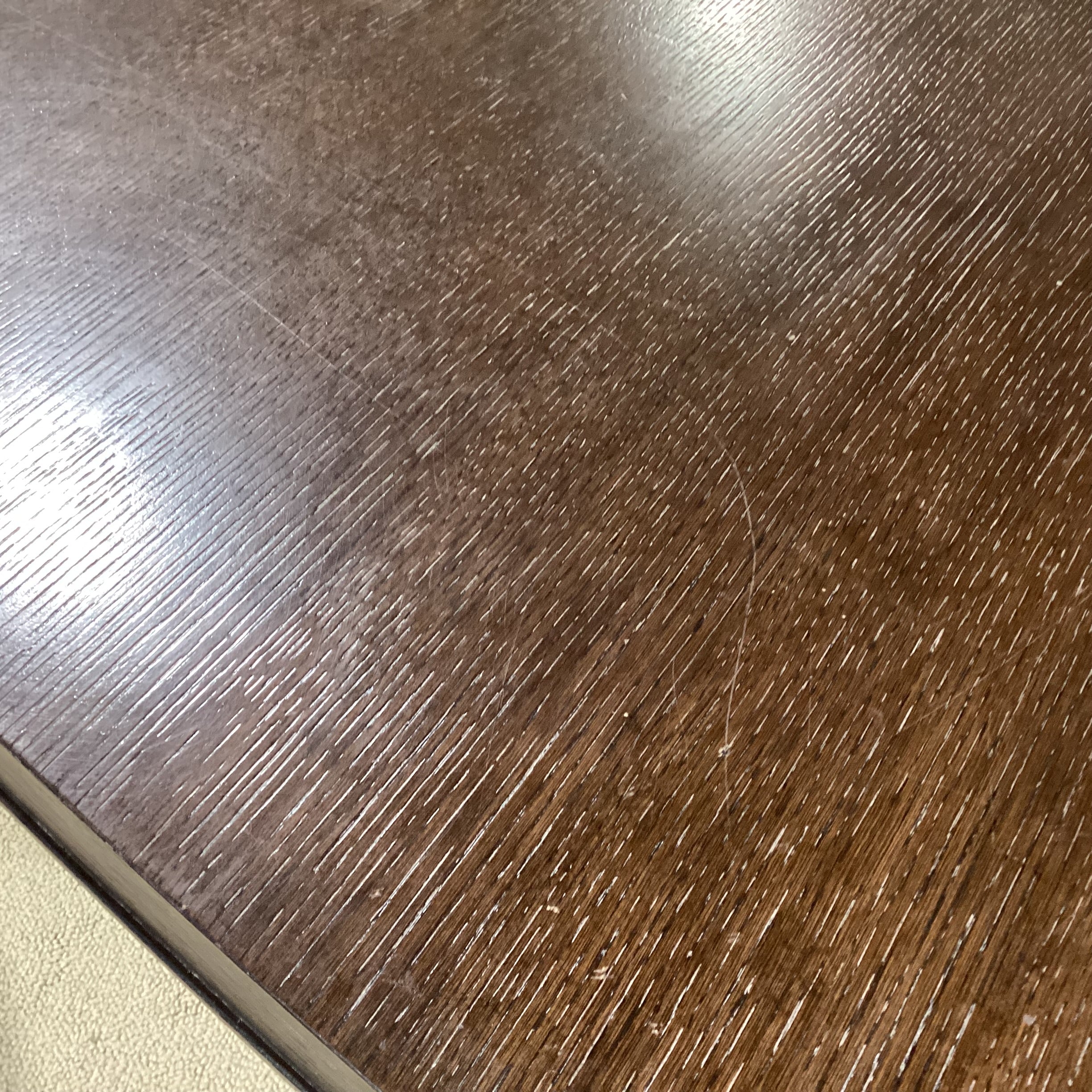 Bernhardt Clarendon Collection Ash Solids & Quartered White Oak Veneers 1 Leaf Dining Table 79" to 103"x 47"x 30"