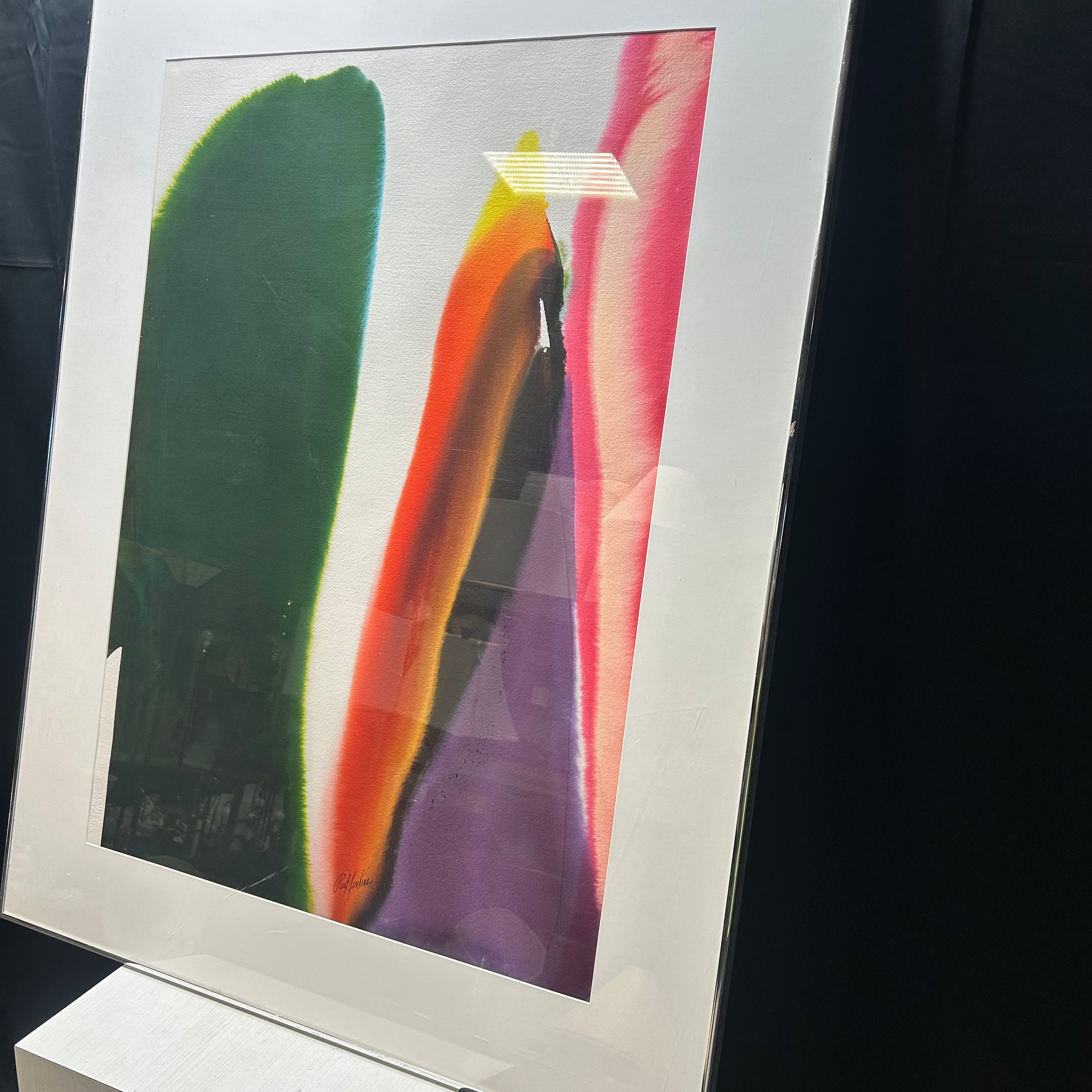 Paul Jenkins Renowned Abstract Expressionist Water Color Signed Original 40.5"x 52"