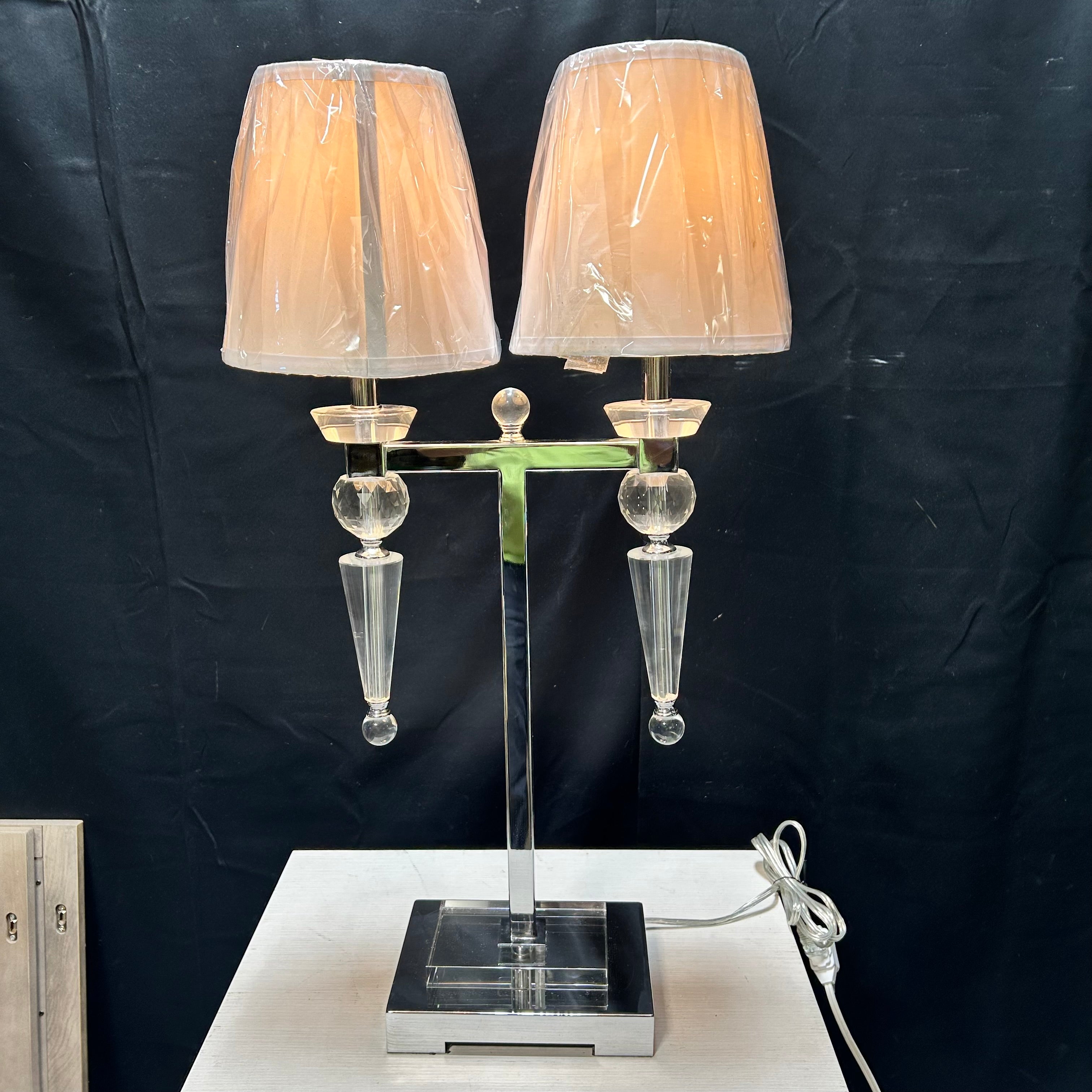 Crestview Collection Double Arm Crystal & Acrylic