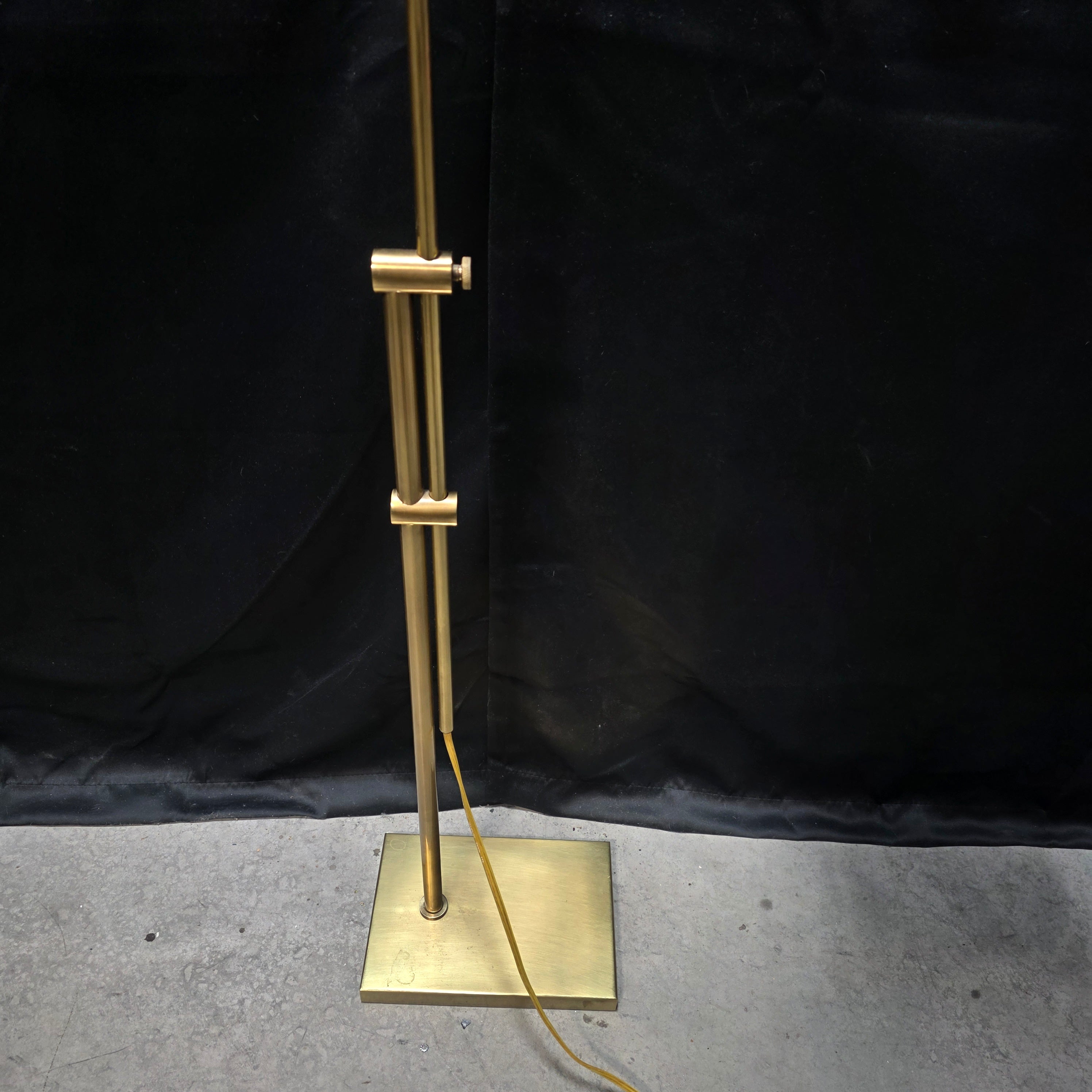 Brass Adjustable & Dimming Top and Height Pharmacy Floor Lamp 21"x7"x36"-56"