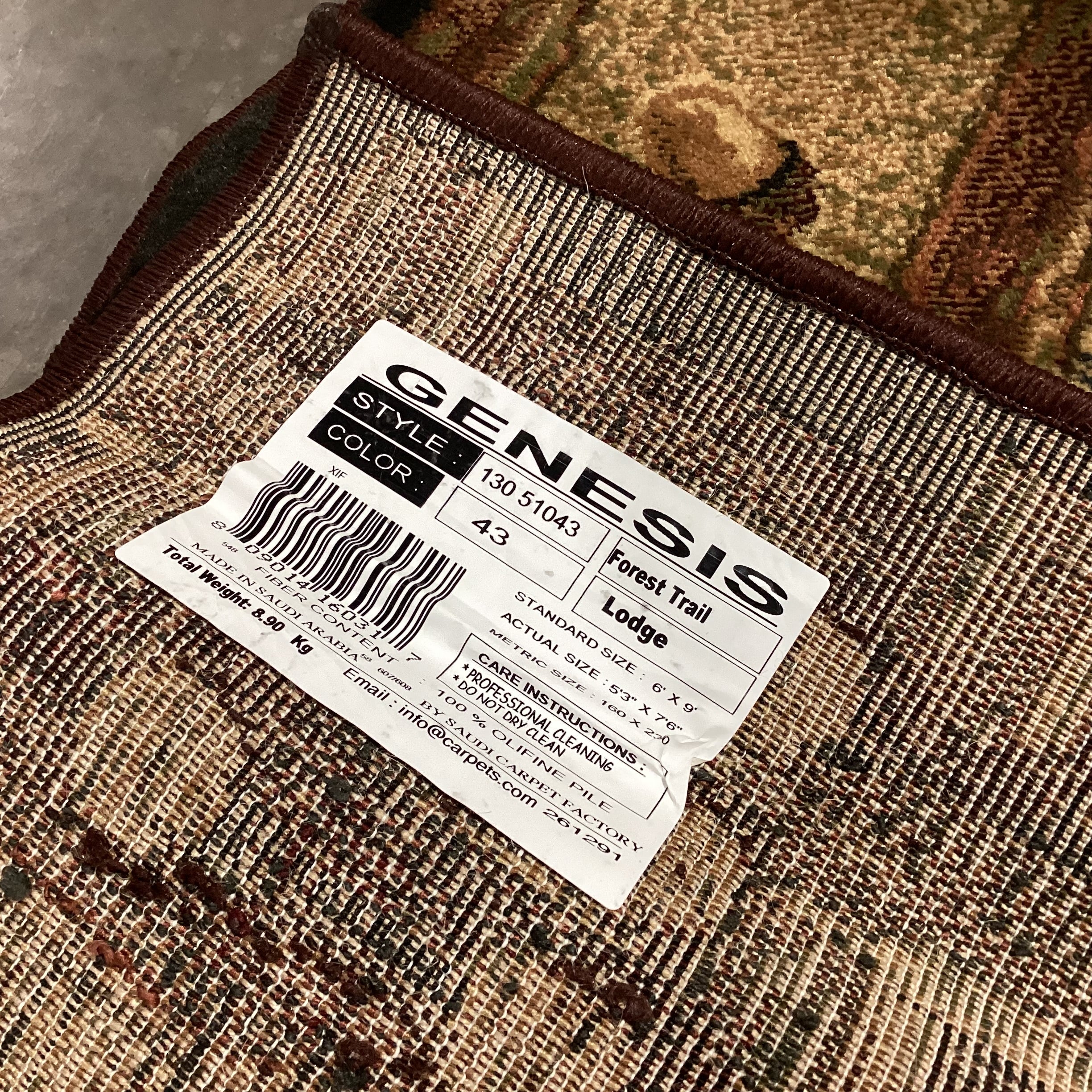 Genesis Forest Trail Lodge Olefin Rug 6'x 9'