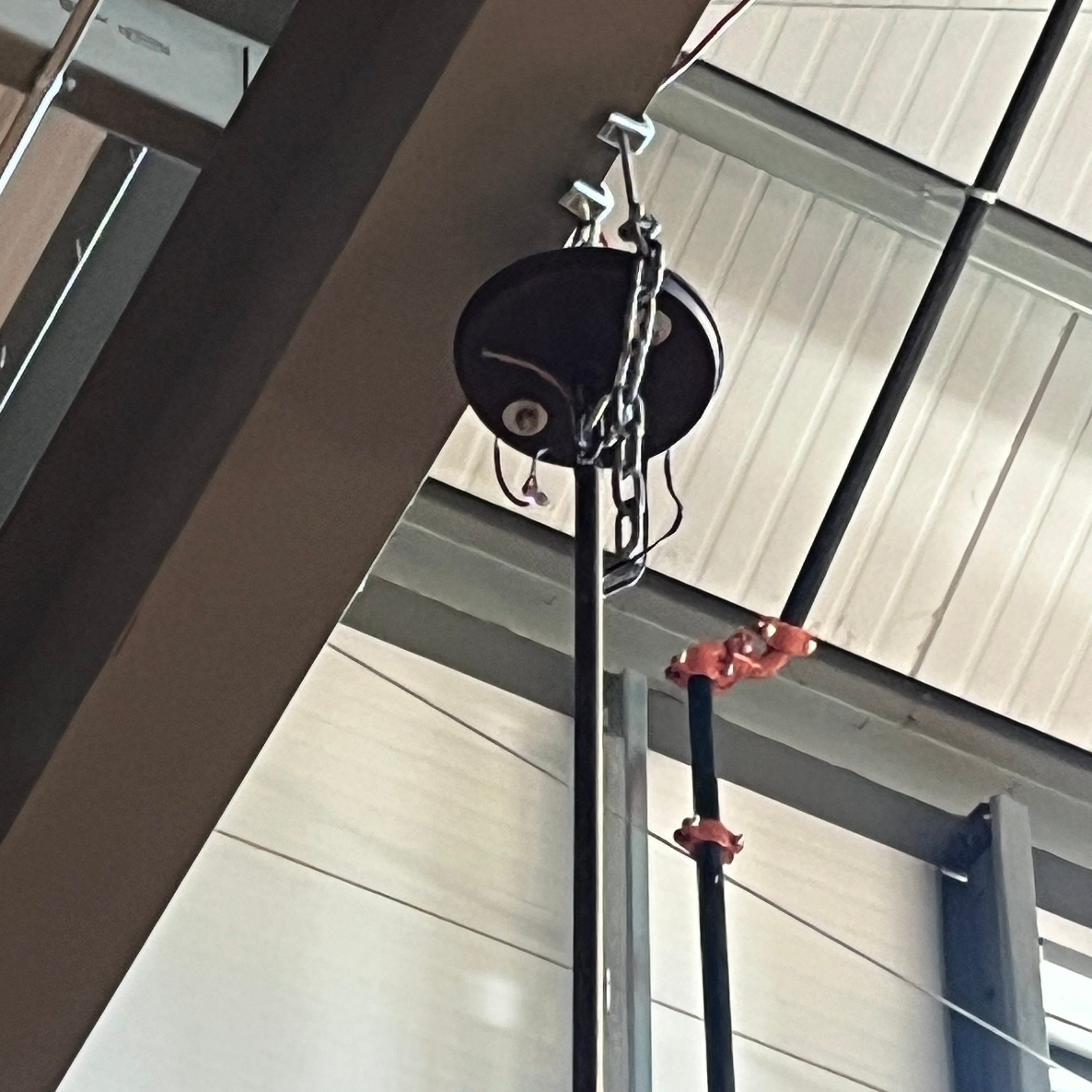 Corbett Vertigo 6-Light Bronze and Gold Leaf Iron Chandelier 45” Diameter x 50” - 143”