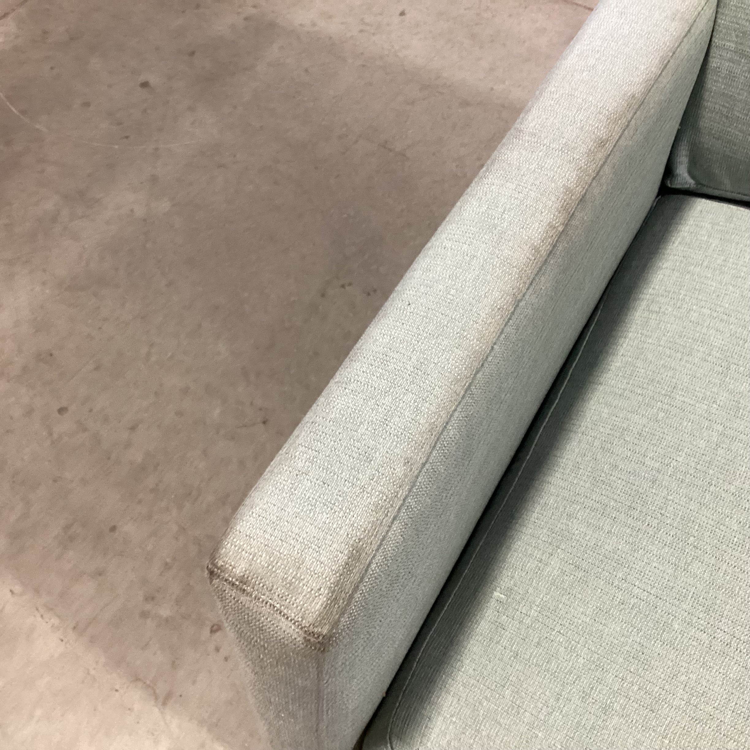 Room & Board Seafoam Woven Mid Century Style Sofa 70"x 38"x 32"