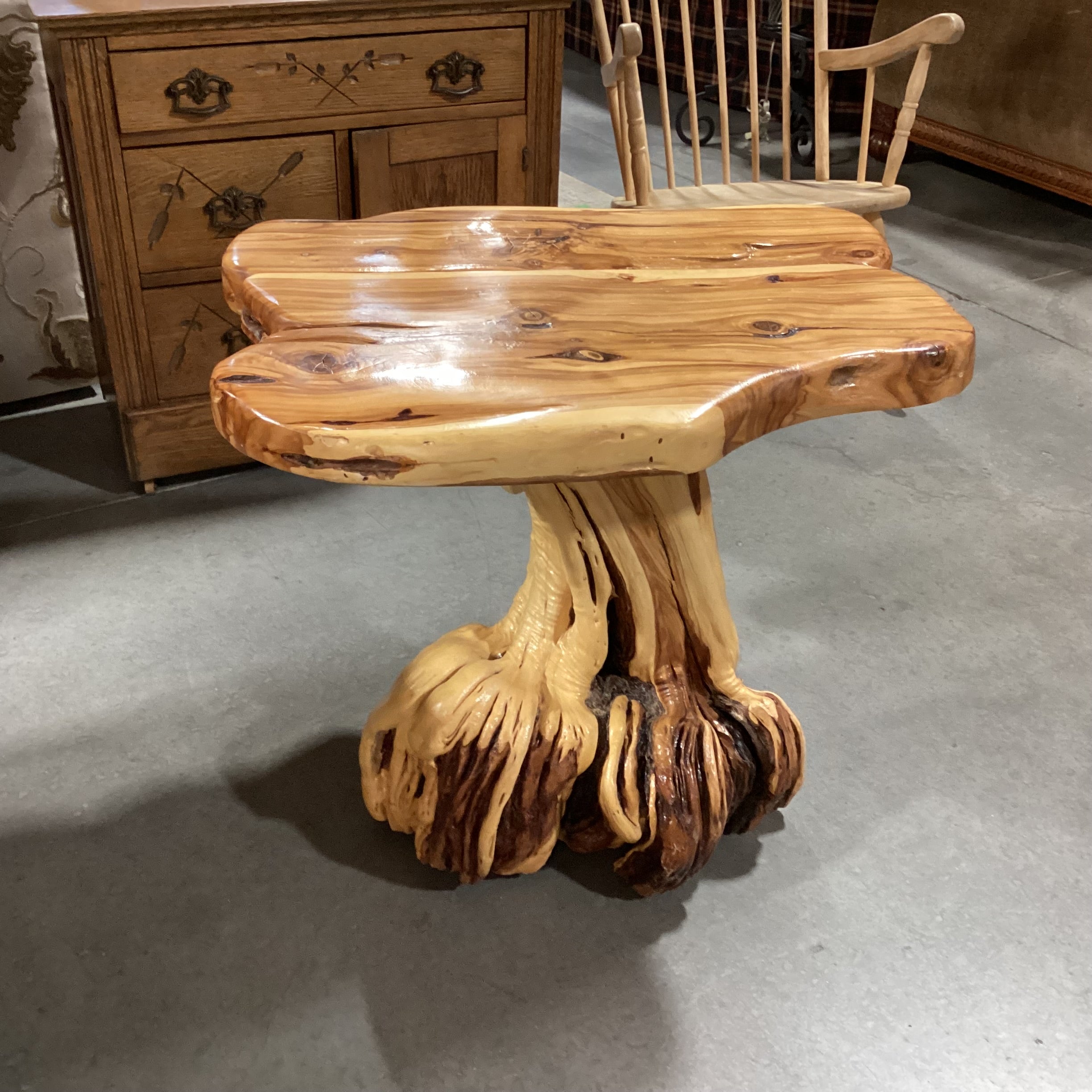 Vintage Tree Root Accent Table 27"x 23"x 25"