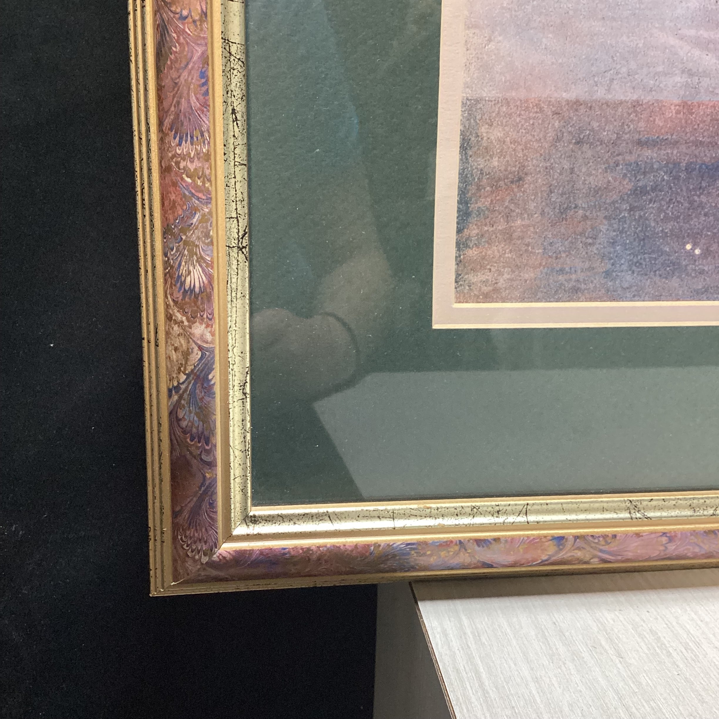 Edgar Degas "Two Dancers" Print In Colorful Frame 37" x 33"
