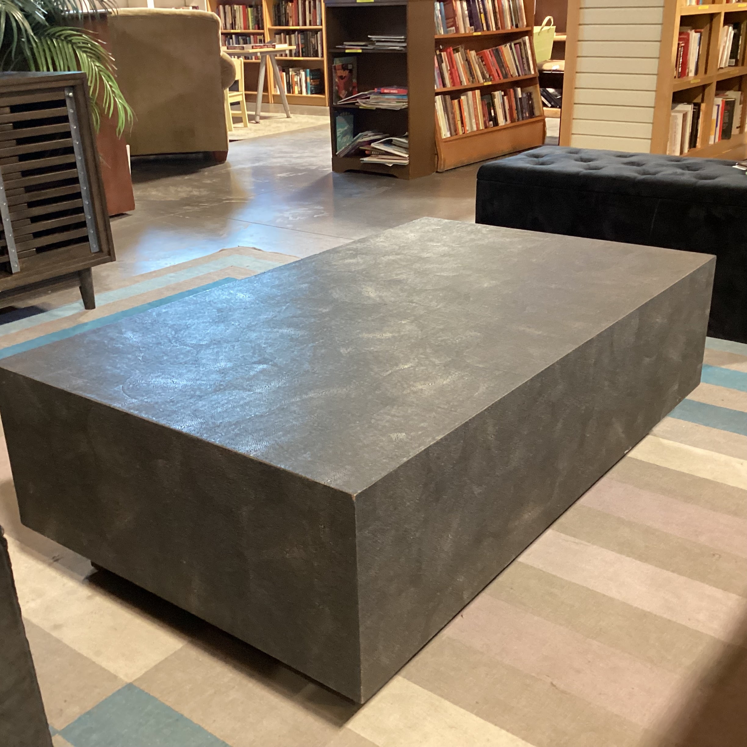 Made Goods Faux Shagreen Coffee Table 50"x 30"x 16"