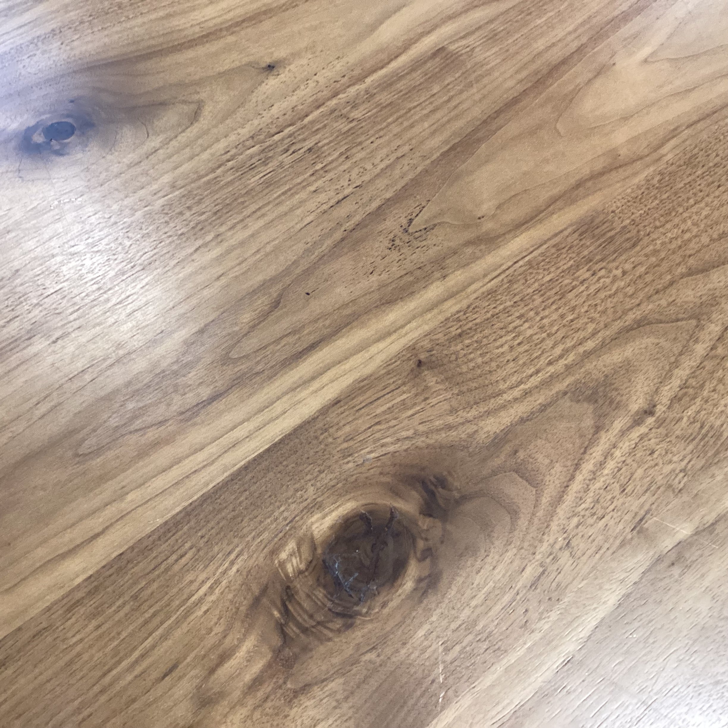 Solid Walnut with Bottom Shelf Coffee Table 42"x 42"x 16"