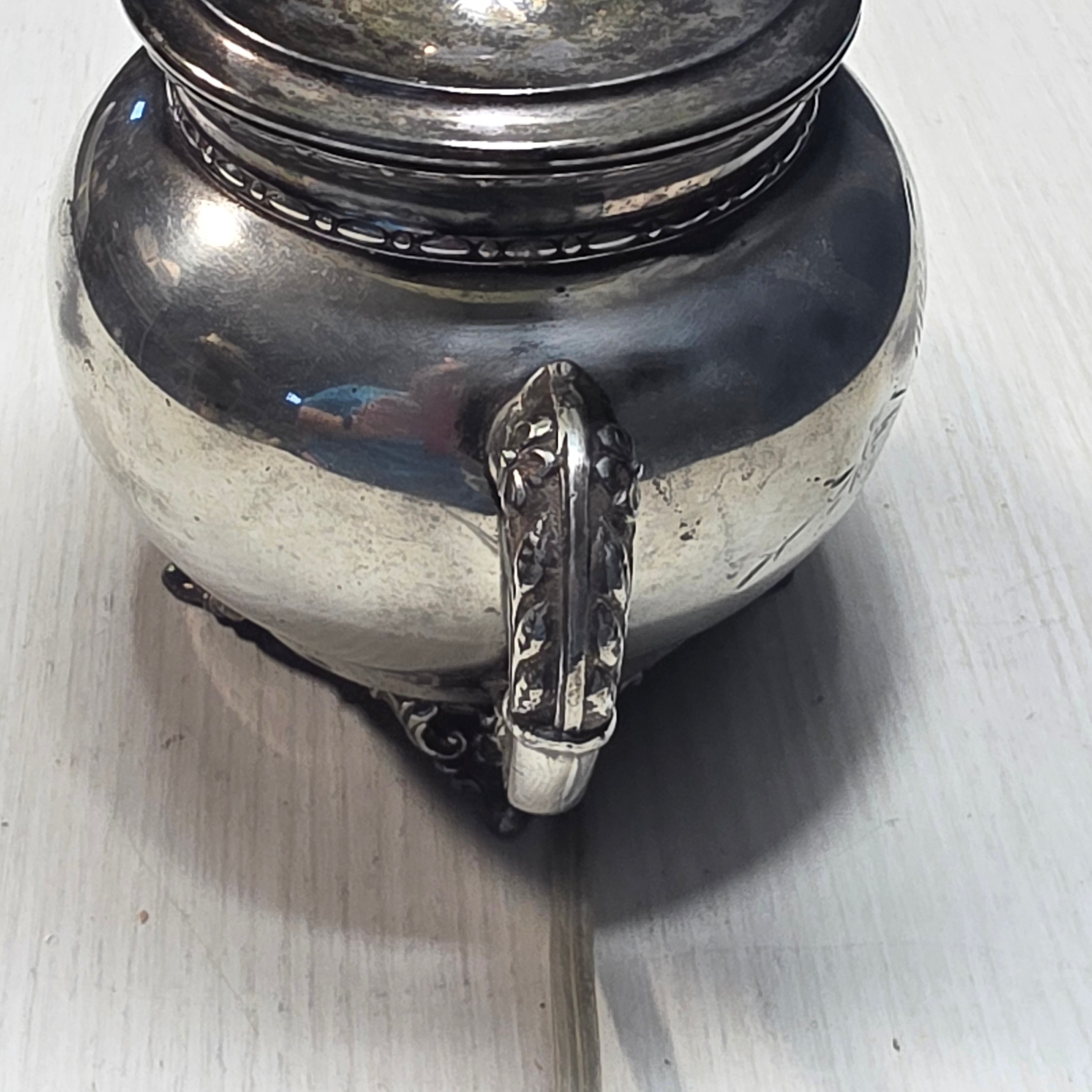 Adorable Mini Metal Repurposed Sugar Dish Table Lamp 7"x5"x12"