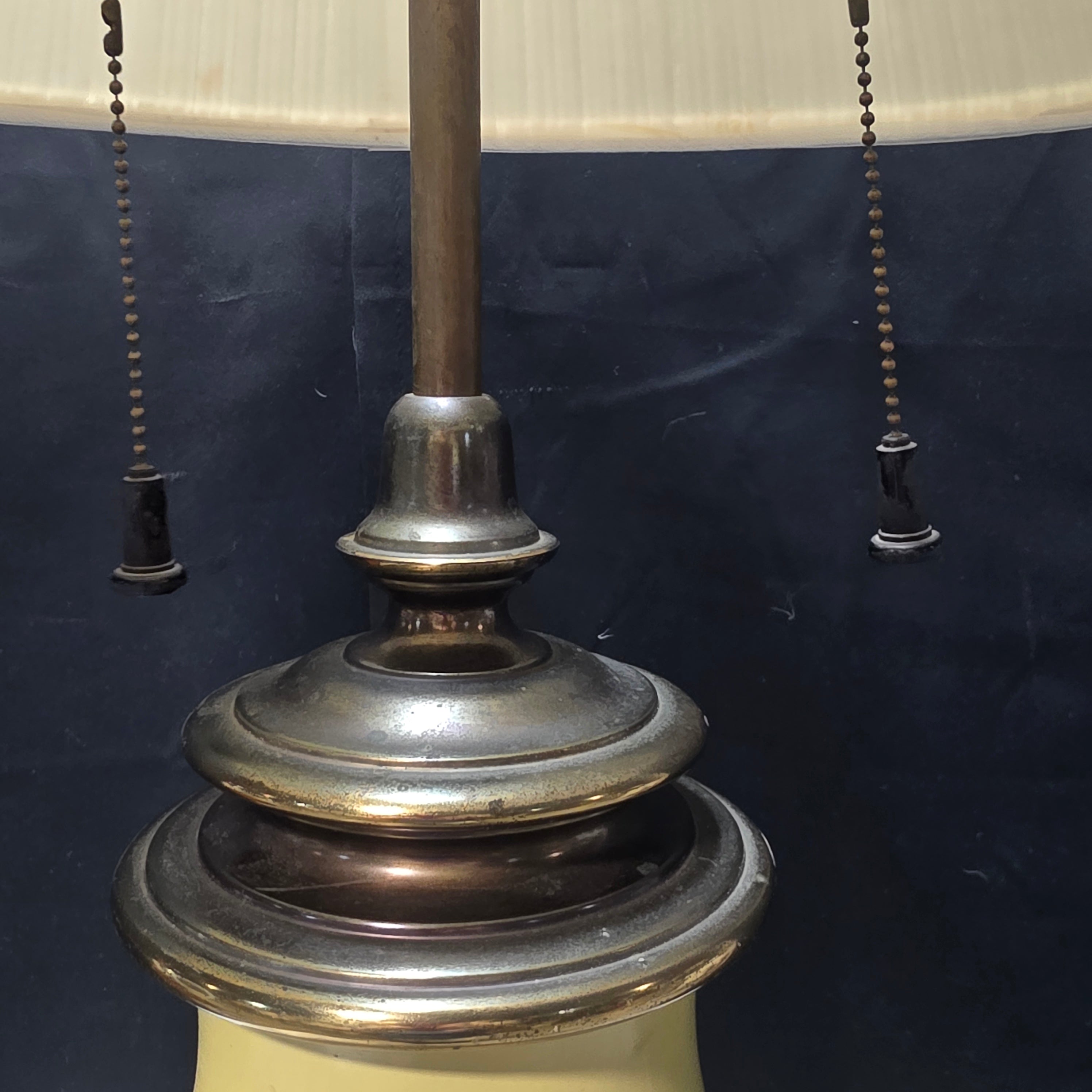Vintage Original Stiffel Table Lamp Solid Brass 16.5"Dx34"
