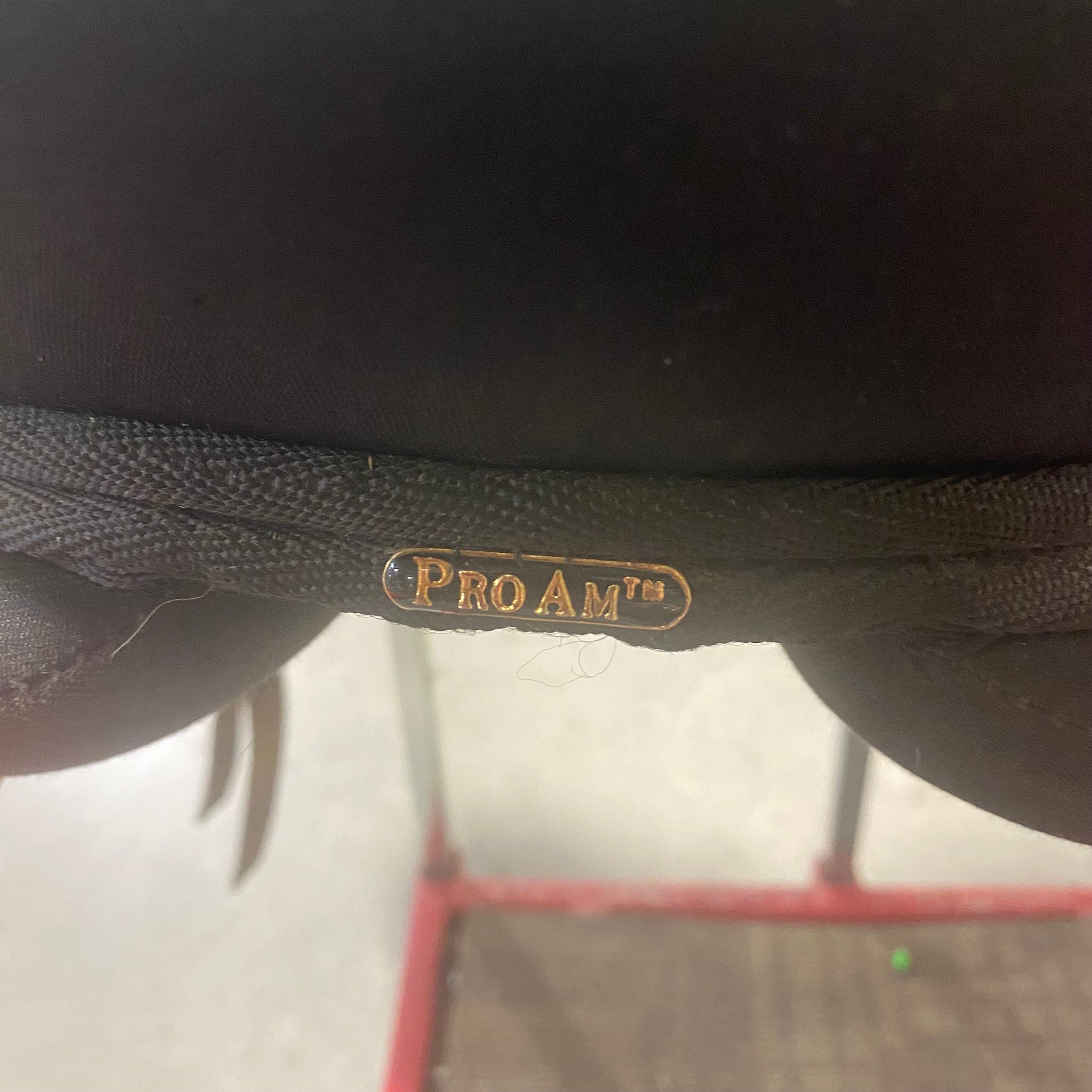 Pro Am Australian Bush Black Leather and Nylon Saddle (Without Horn or Stirrups)