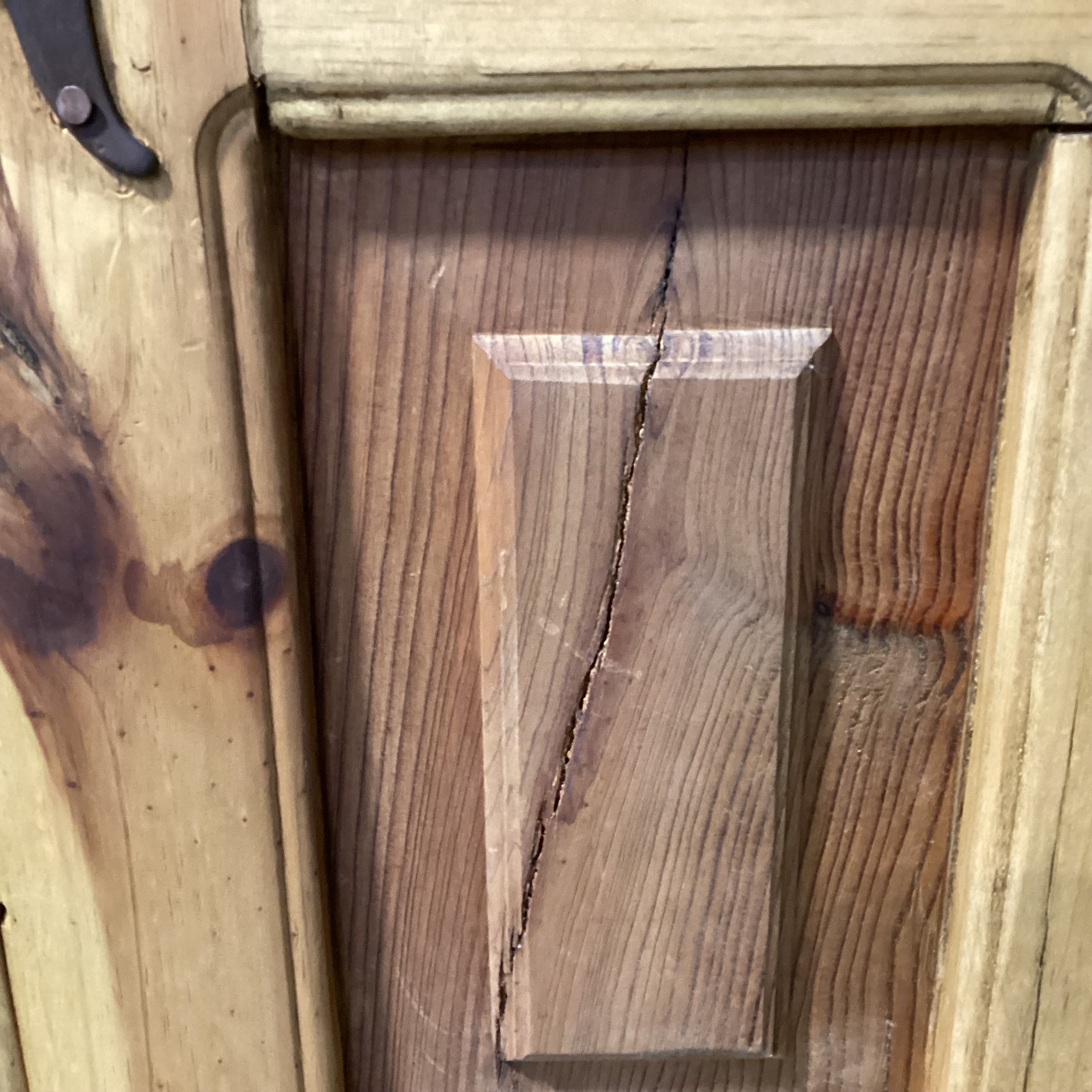 Rustic Carved Solid Natural Pine 2 Arched Door with Shelves & Bottom Drawer Armoire 52"x 26"x 80"