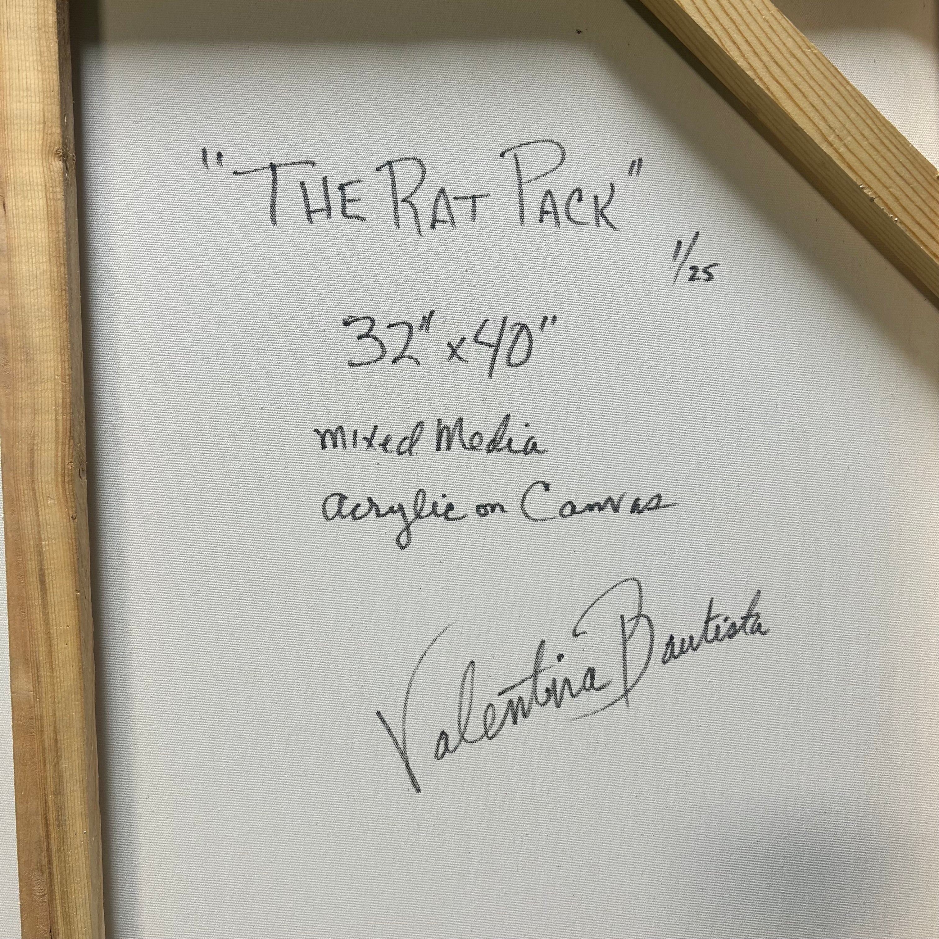 The Rat Pack Limited Edition Canvas Print 40"x 32"